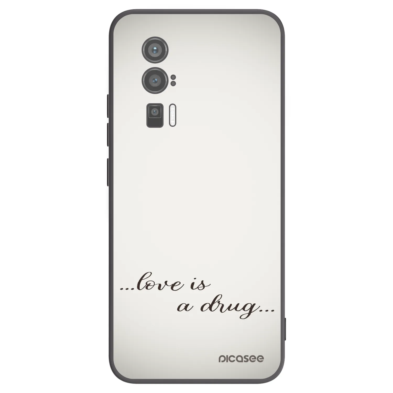 Picasee husă neagră din silicon pentru Xiaomi Poco F5 Pro 5G - Love is a drug