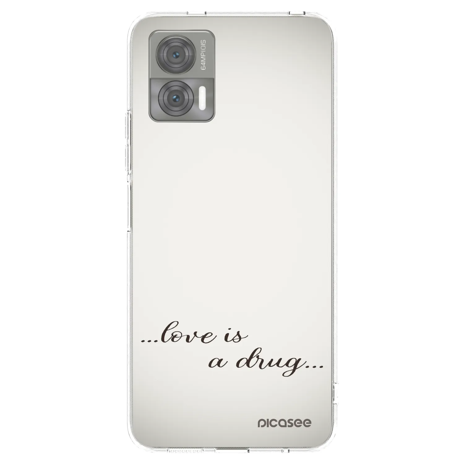 Picasee husă transparentă din silicon pentru Motorola Edge 30 Neo - Love is a drug