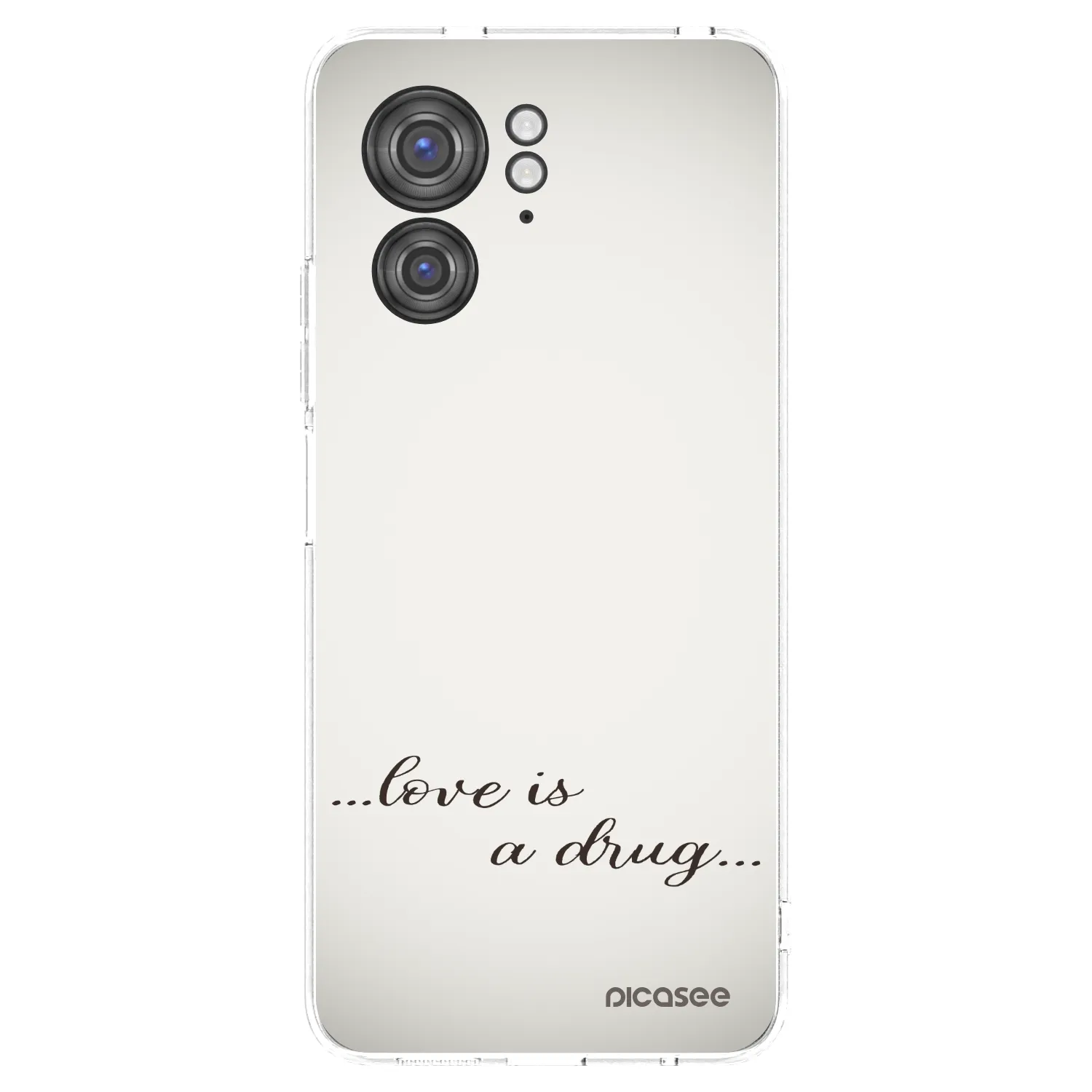 Picasee husă transparentă din silicon pentru Motorola Edge 40 - Love is a drug