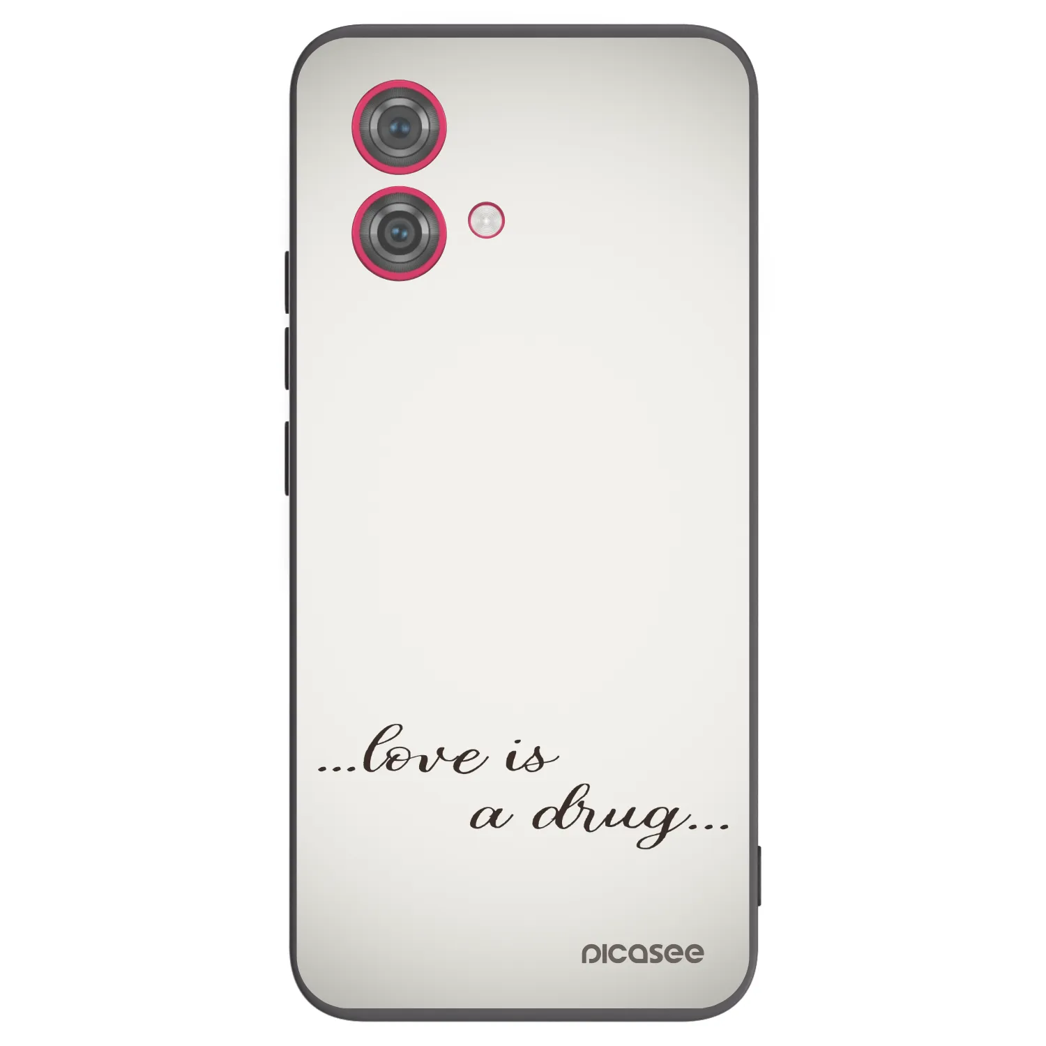 Picasee husă neagră din silicon pentru Motorola Moto G84 5G - Love is a drug