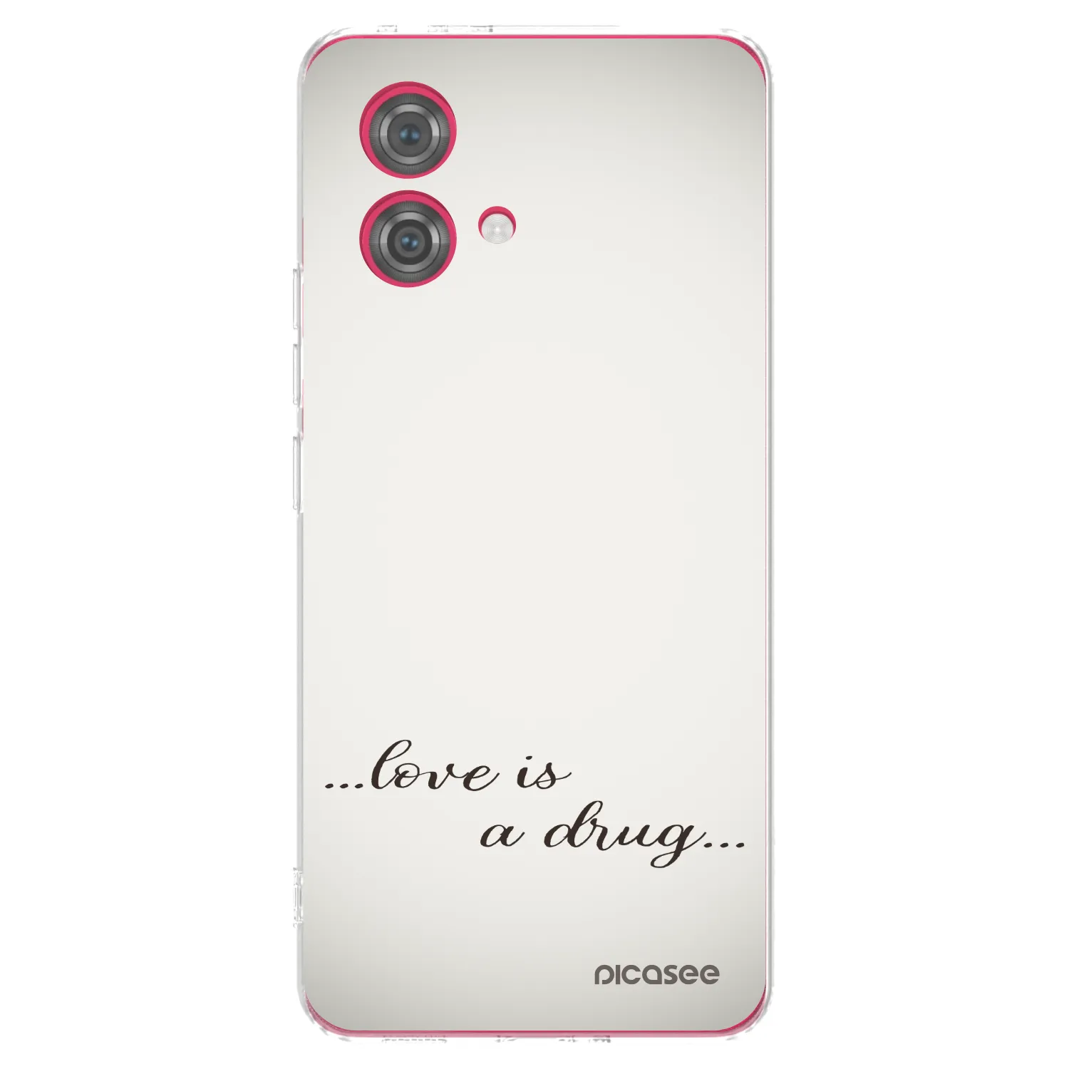 Picasee husă transparentă din silicon pentru Motorola Moto G84 5G - Love is a drug