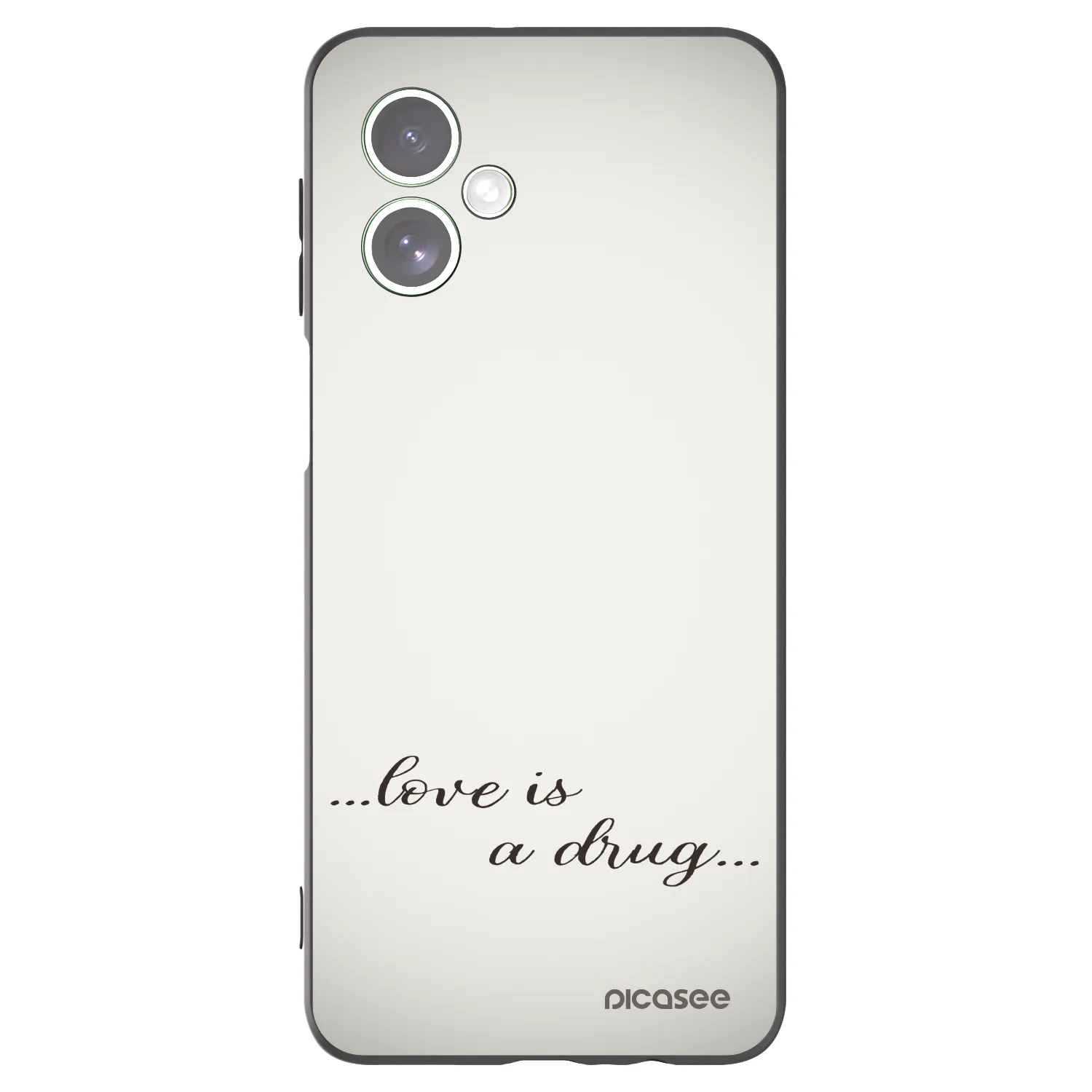 Picasee husă neagră din silicon pentru Motorola Moto G54 5G - Love is a drug