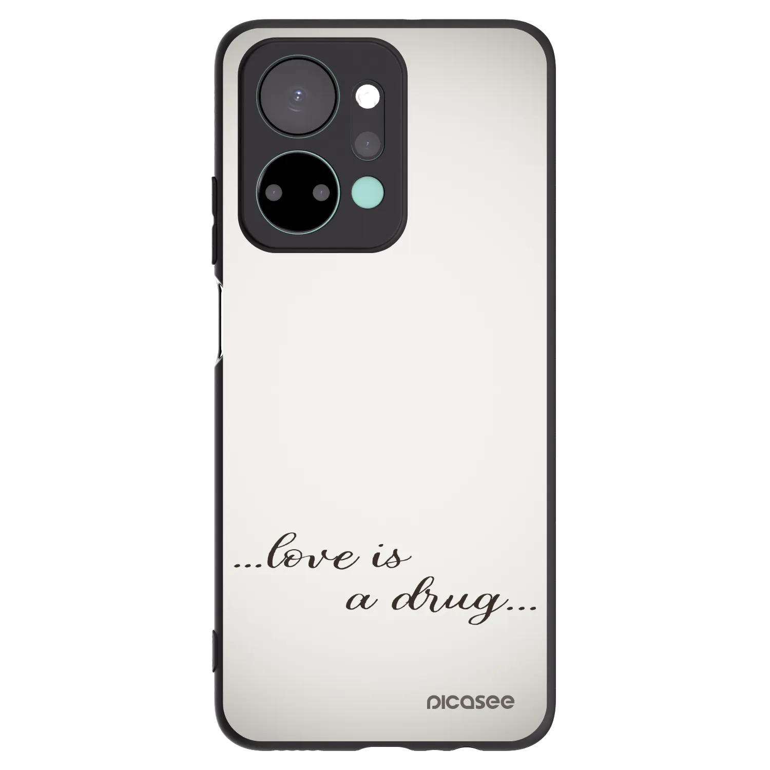 Picasee husă neagră din silicon pentru Honor X7a - Love is a drug