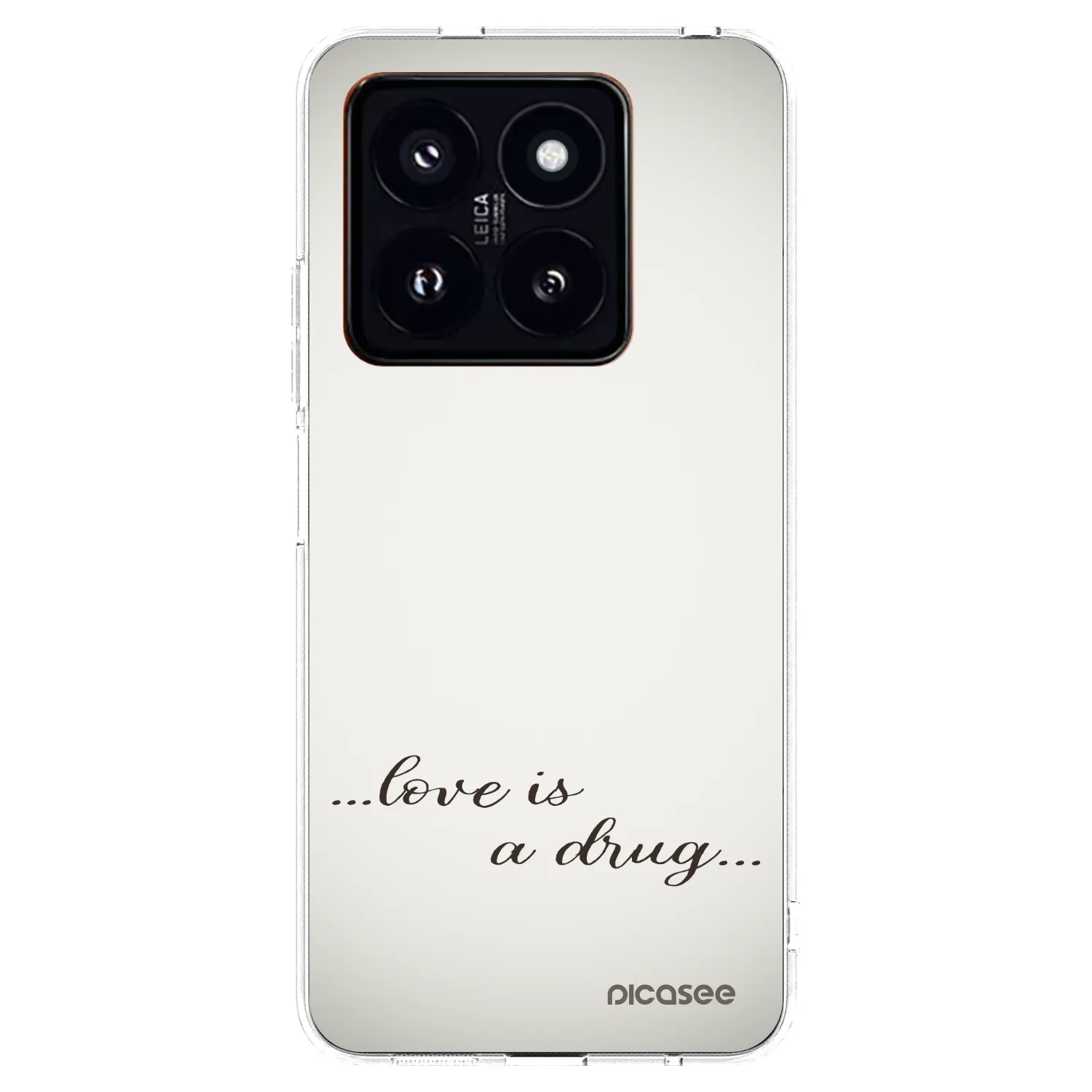 Picasee husă transparentă din silicon pentru Xiaomi 14 Pro - Love is a drug