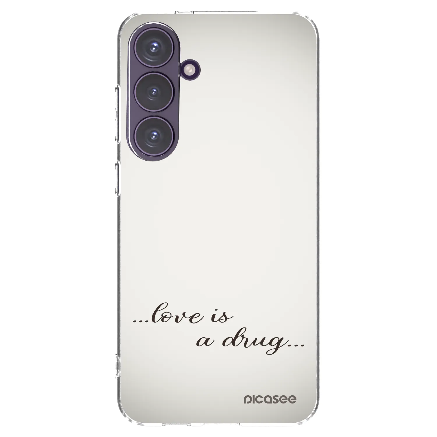 Picasee husă transparentă din silicon pentru Samsung Galaxy S24+ S926B 5G - Love is a drug