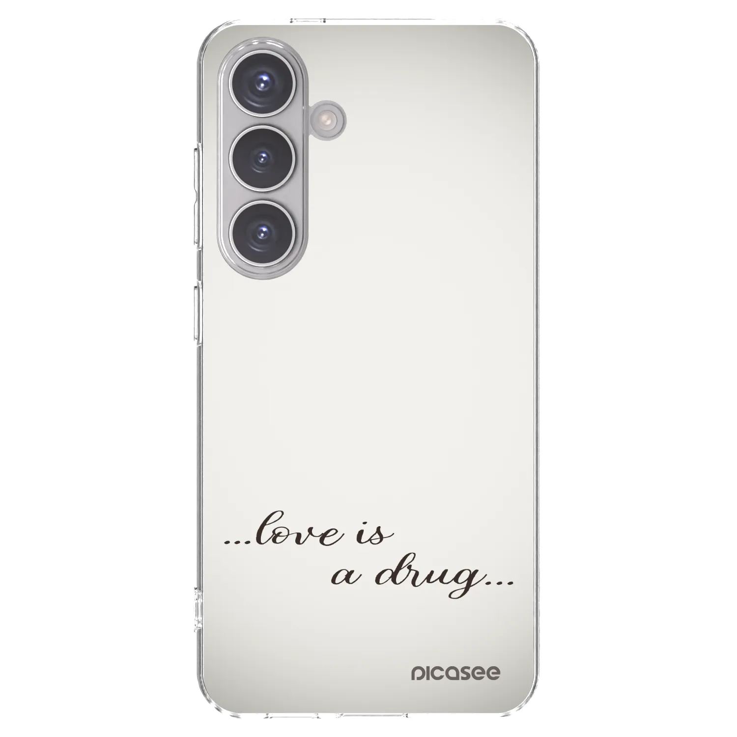 Picasee husă transparentă din silicon pentru Samsung Galaxy S24 S921B 5G - Love is a drug