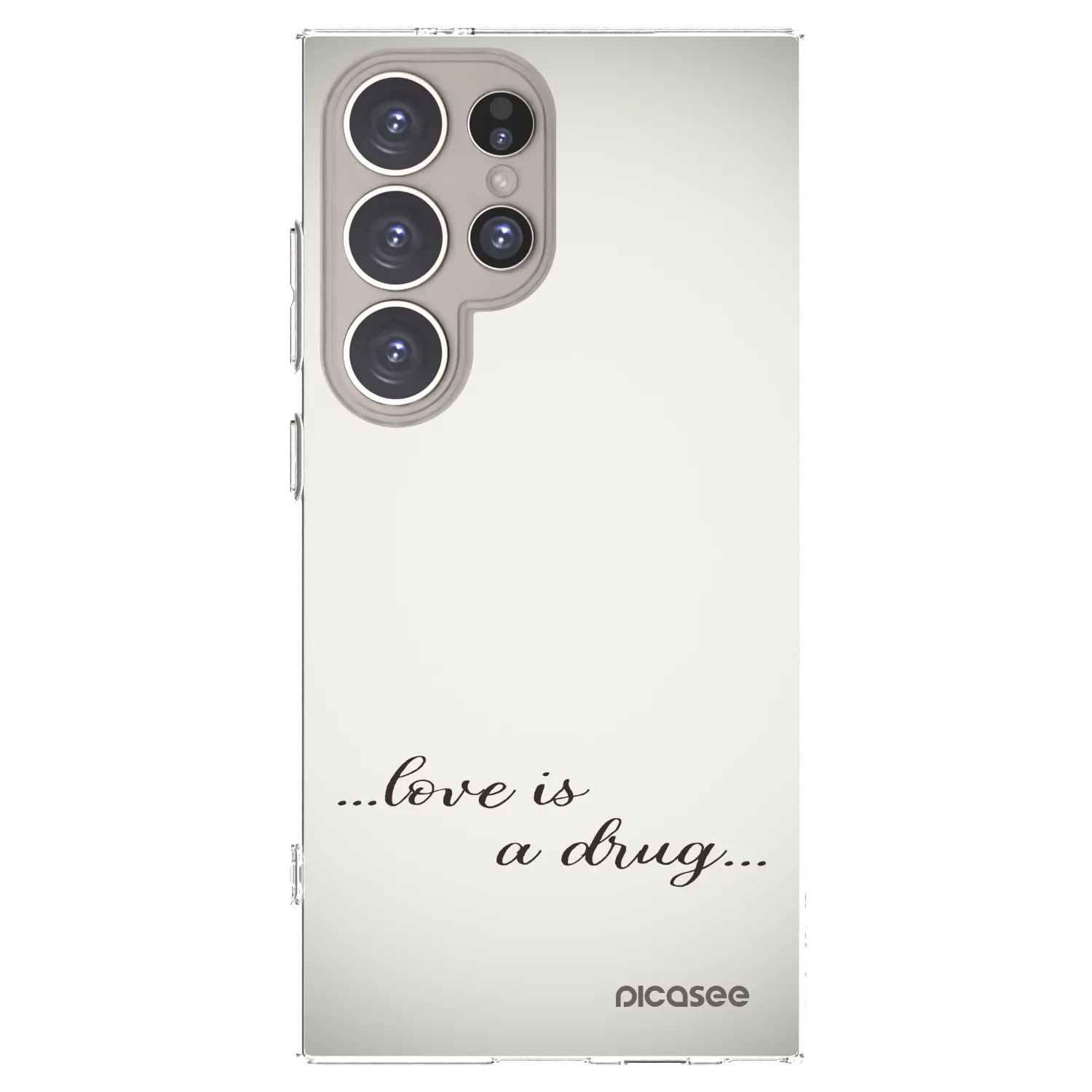Picasee husă transparentă din silicon pentru Samsung Galaxy S24 Ultra S928B 5G - Love is a drug