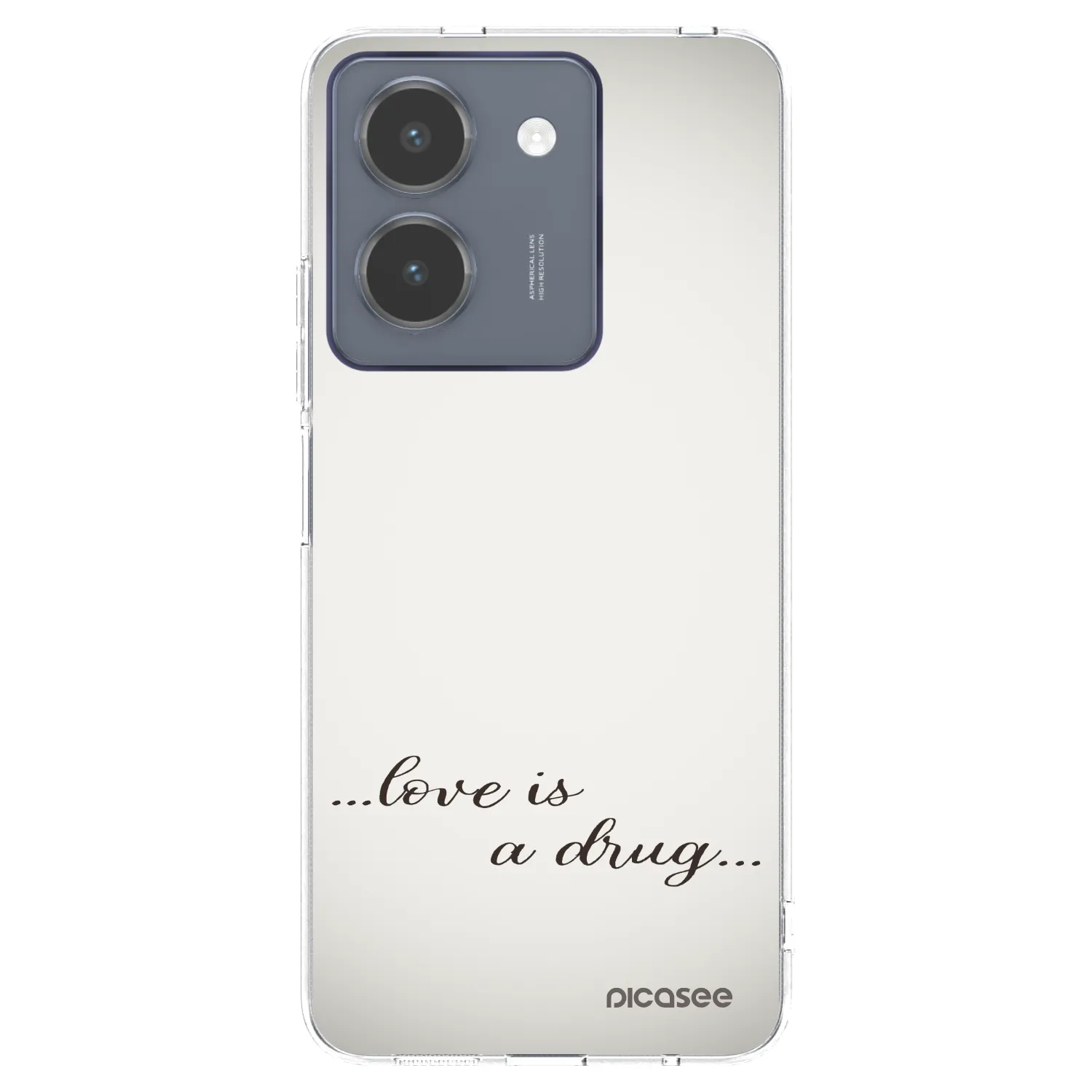 Picasee husă transparentă din silicon pentru Vivo Y36 4G - Love is a drug