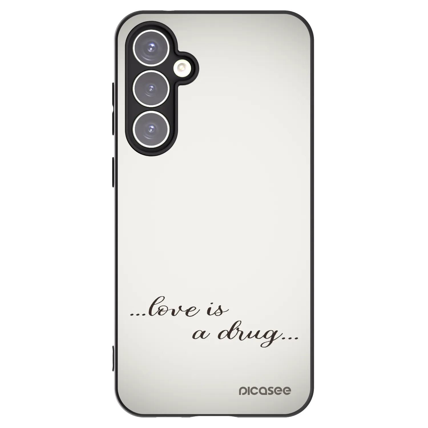 Picasee husă neagră din silicon pentru Samsung Galaxy S23 FE S711B - Love is a drug