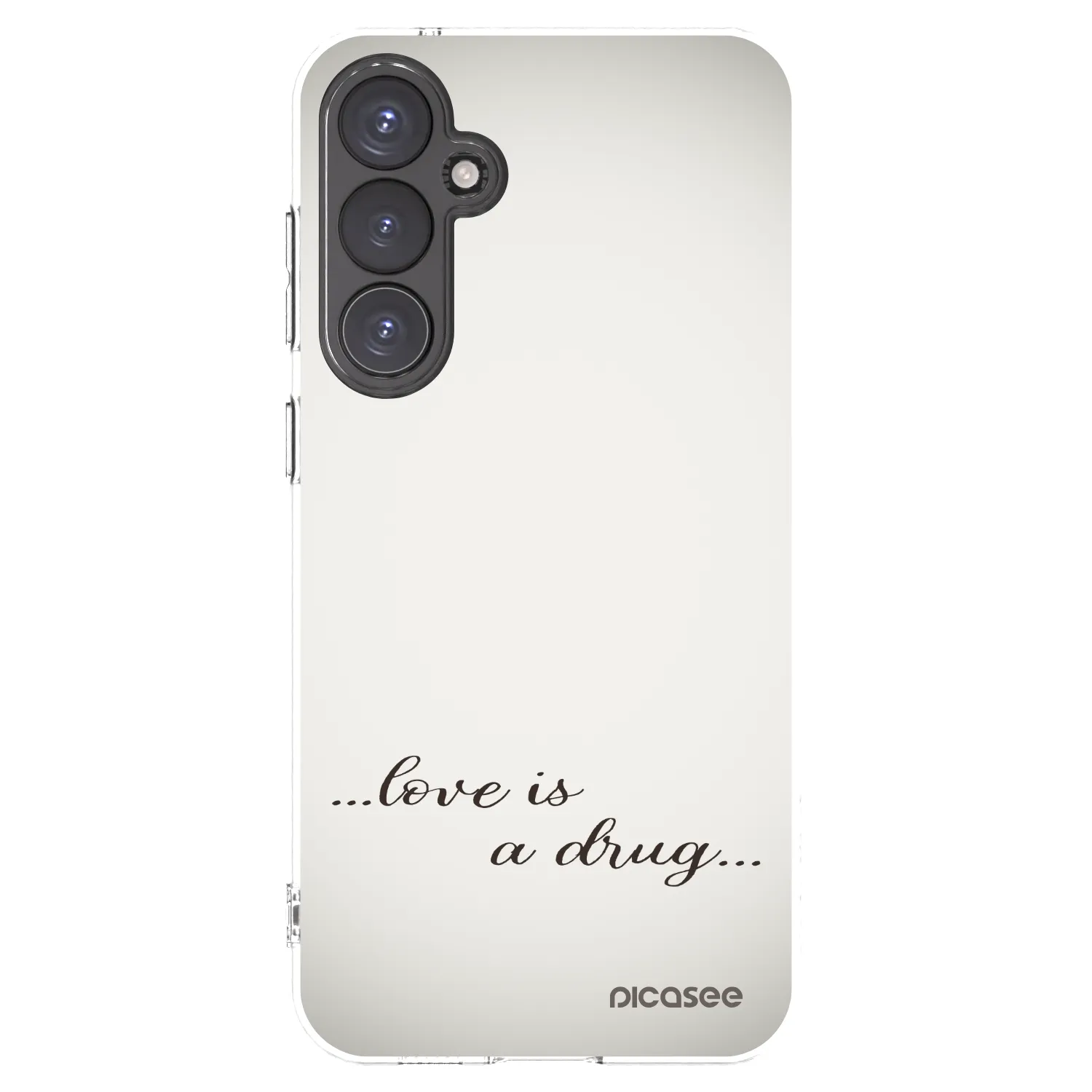 Picasee husă transparentă din silicon pentru Samsung Galaxy S23 FE S711B - Love is a drug