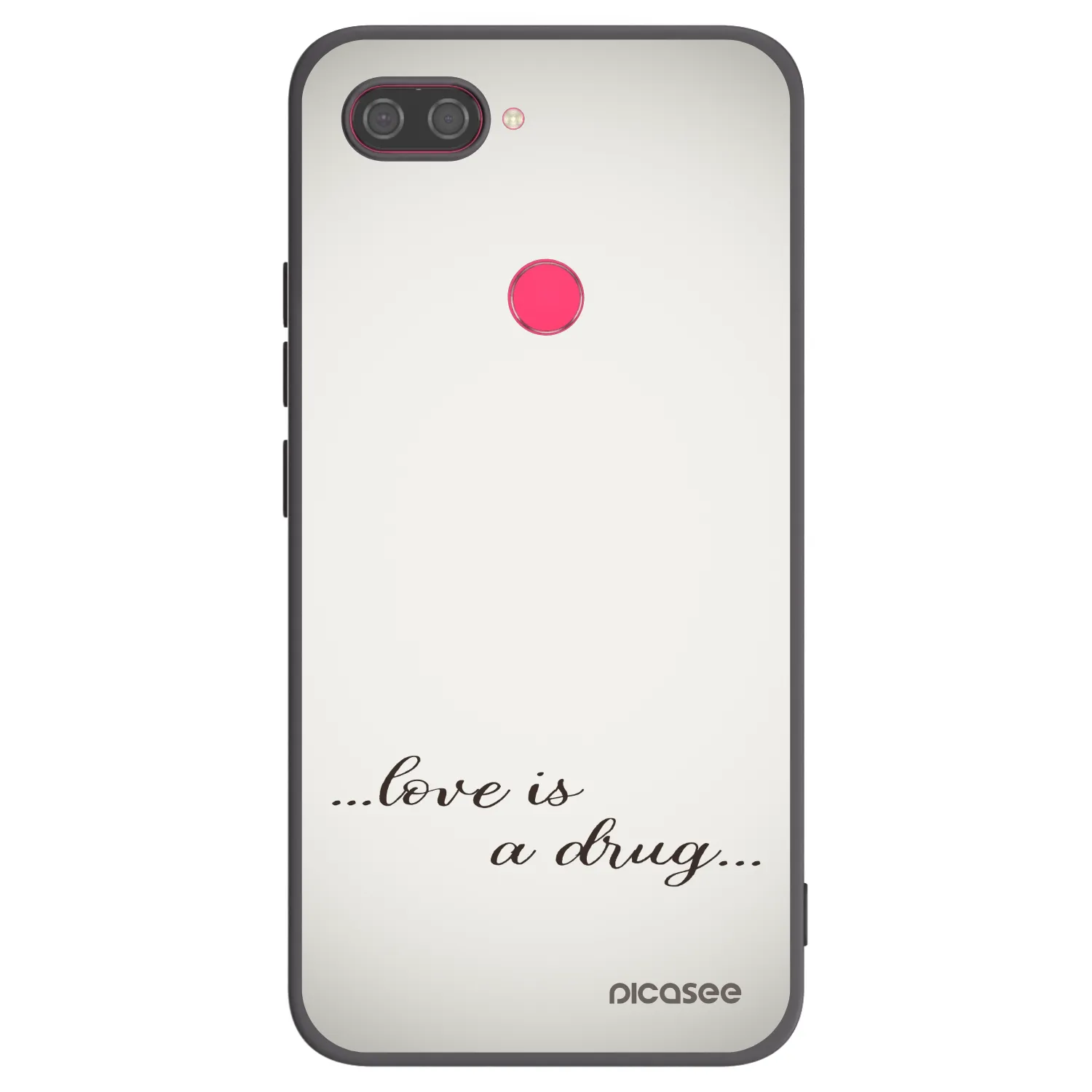 Picasee husă neagră din silicon pentru Xiaomi Mi 8 Lite - Love is a drug
