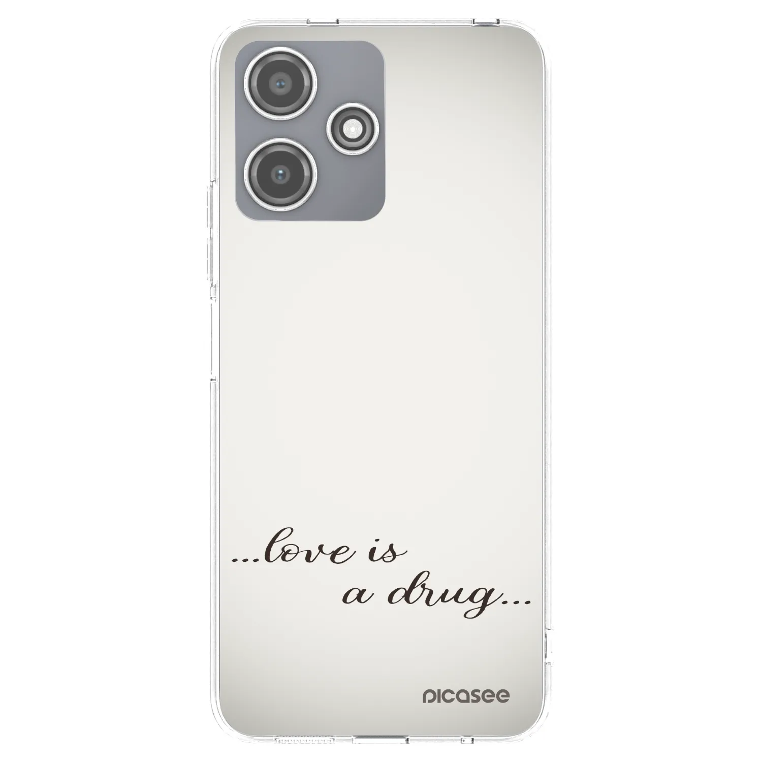 Picasee husă transparentă din silicon pentru Xiaomi Redmi 12 5G - Love is a drug
