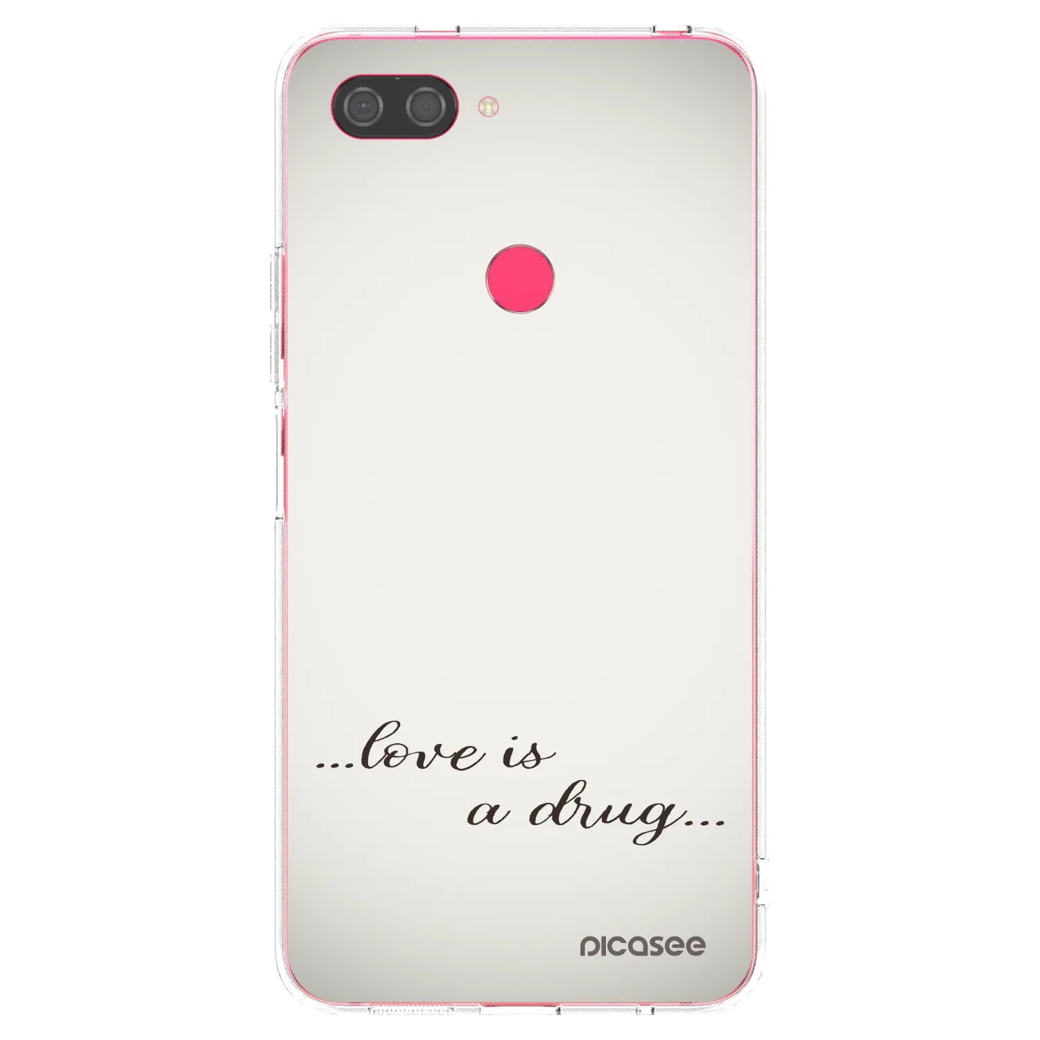 Picasee husă transparentă din silicon pentru Xiaomi Mi 8 Lite - Love is a drug