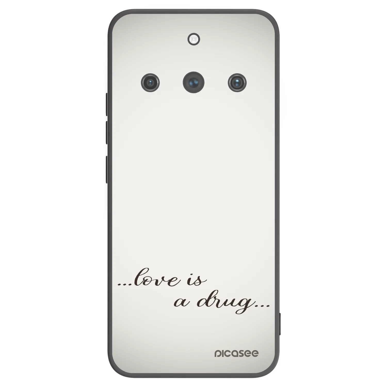 Picasee husă neagră din silicon pentru Realme 11 Pro+ - Love is a drug