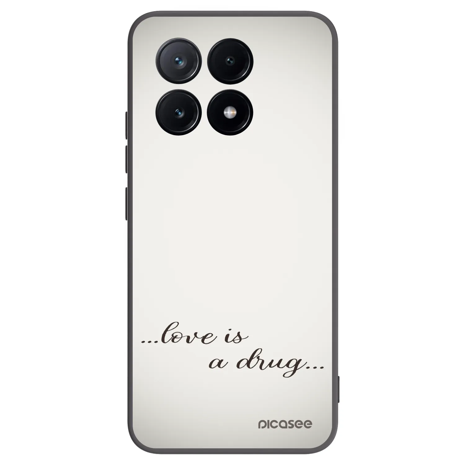 Picasee husă neagră din silicon pentru Xiaomi Poco X6 Pro - Love is a drug
