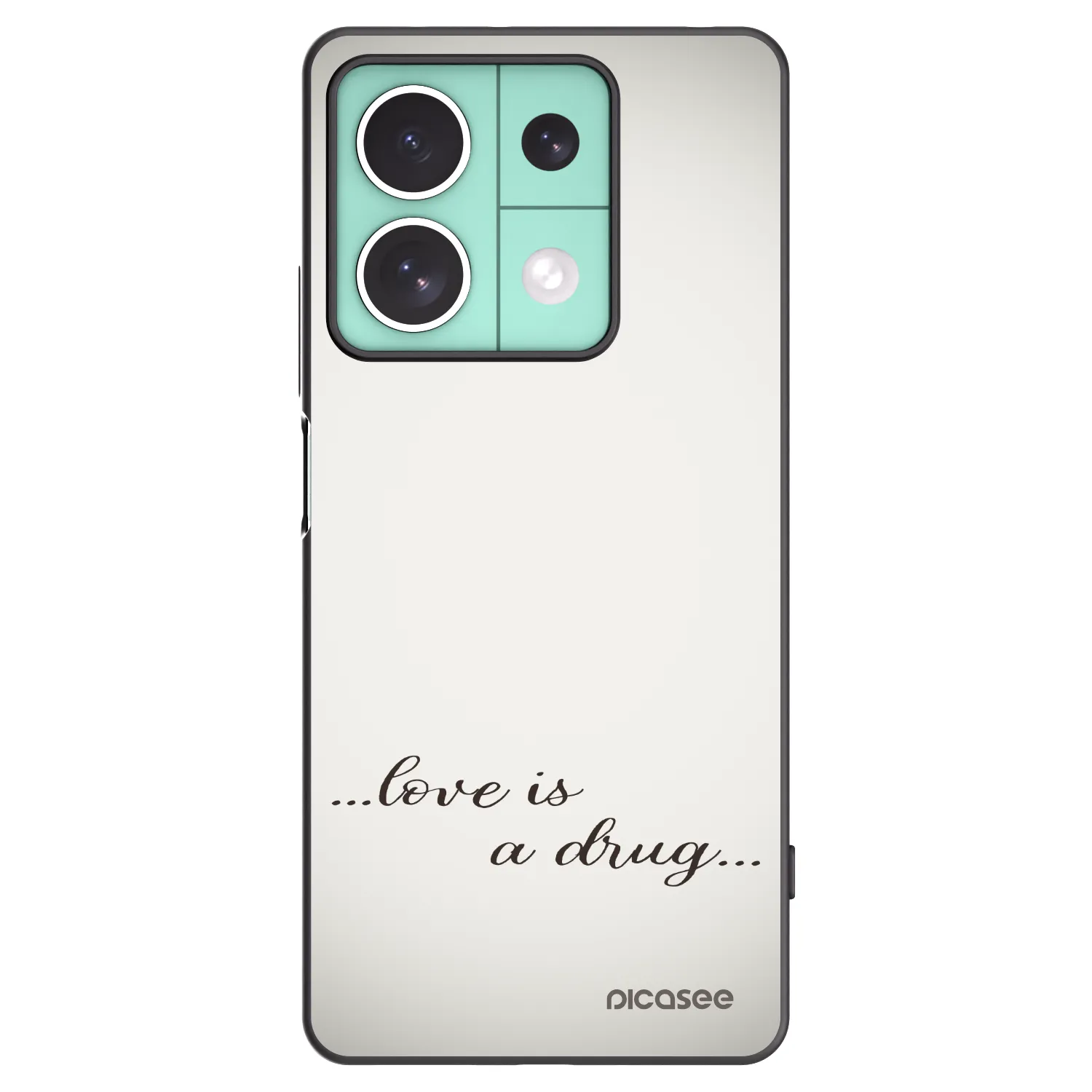 Picasee husă neagră din silicon pentru Xiaomi Redmi Note 13 5G - Love is a drug