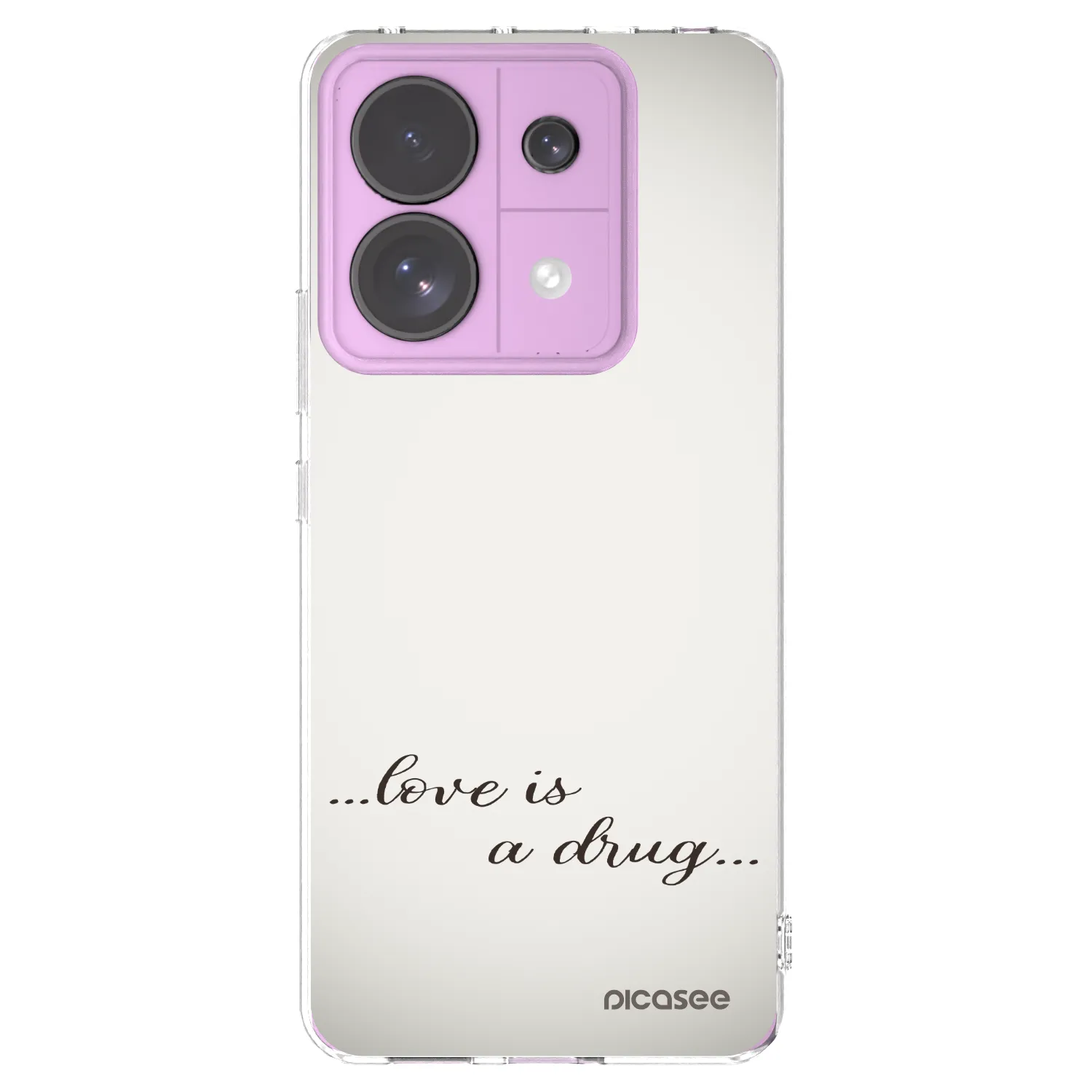 Picasee husă transparentă din silicon pentru Xiaomi Redmi Note 13 Pro 5G - Love is a drug