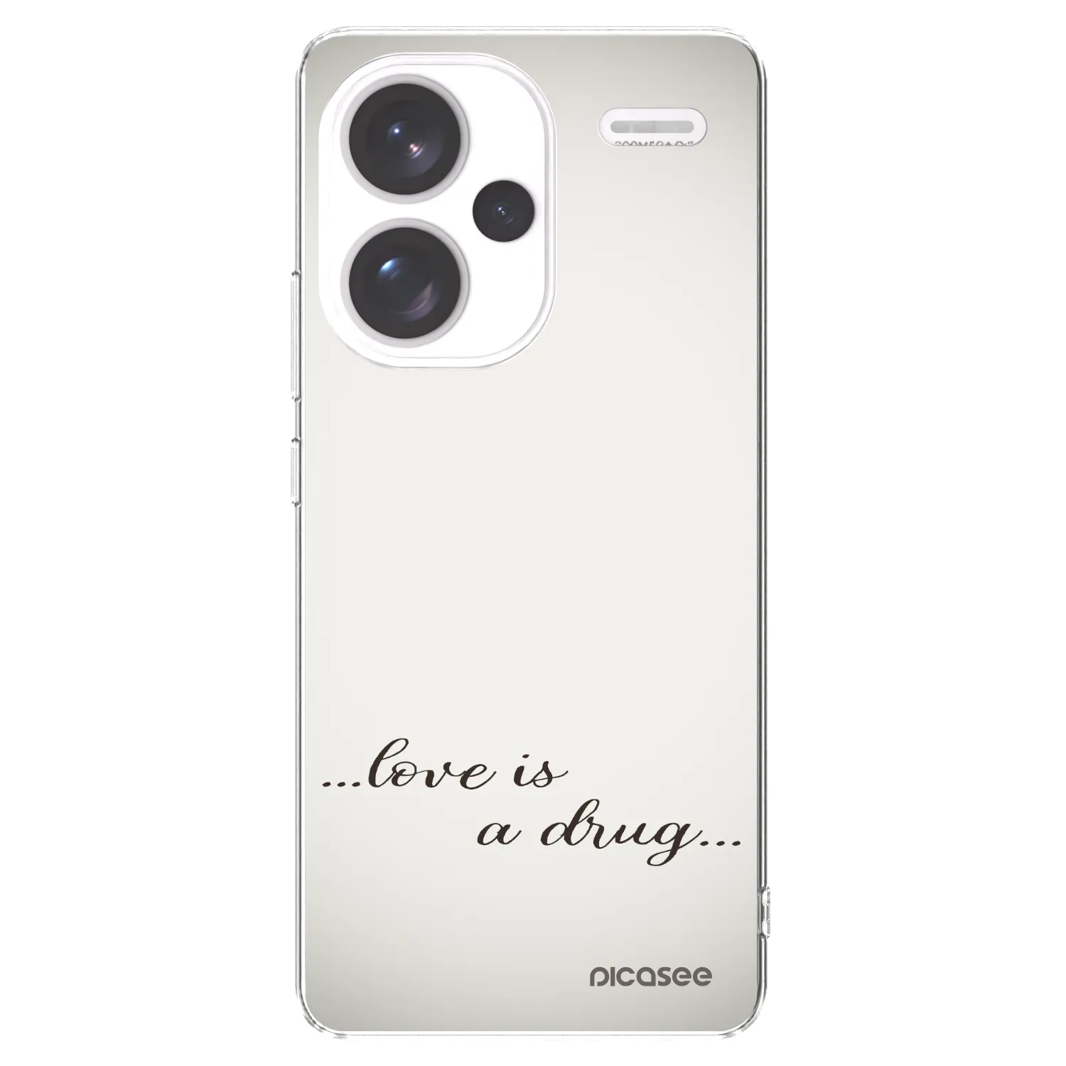 Picasee husă transparentă din silicon pentru Xiaomi Redmi Note 13 Pro+ 5G - Love is a drug