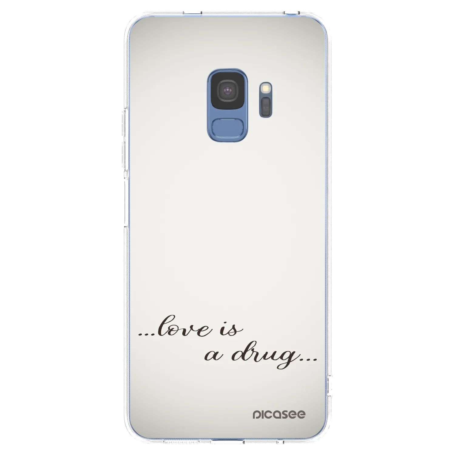 Picasee husă transparentă din silicon pentru Samsung Galaxy S9 G960F - Love is a drug