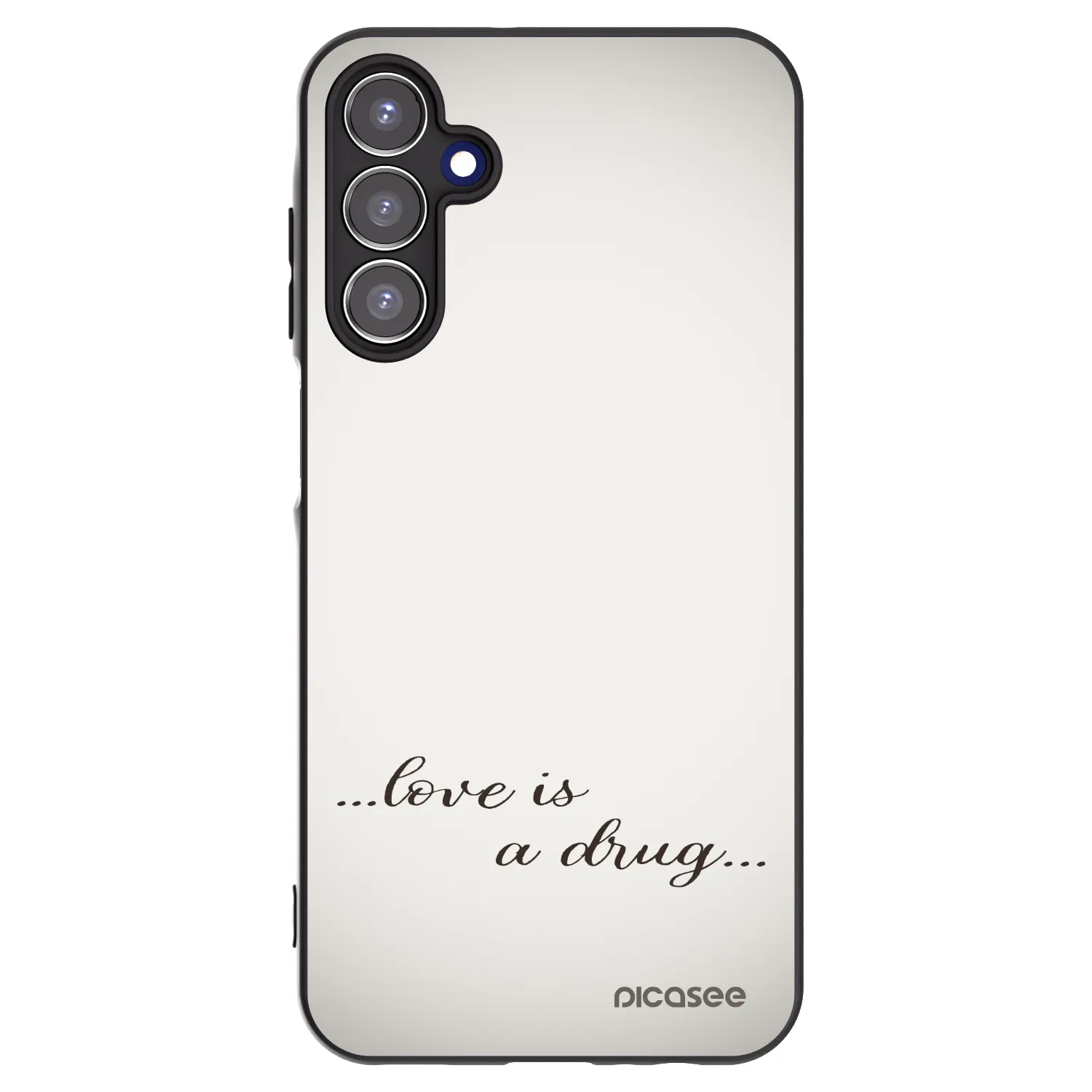 Picasee husă neagră din silicon pentru Samsung Galaxy A15 A156B 5G - Love is a drug