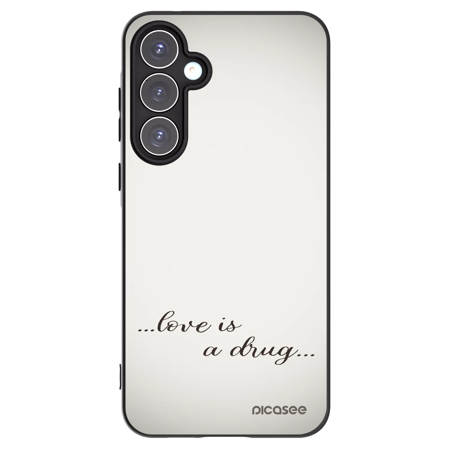 Picasee husă neagră din silicon pentru Samsung Galaxy A55 5G A556B - Love is a drug