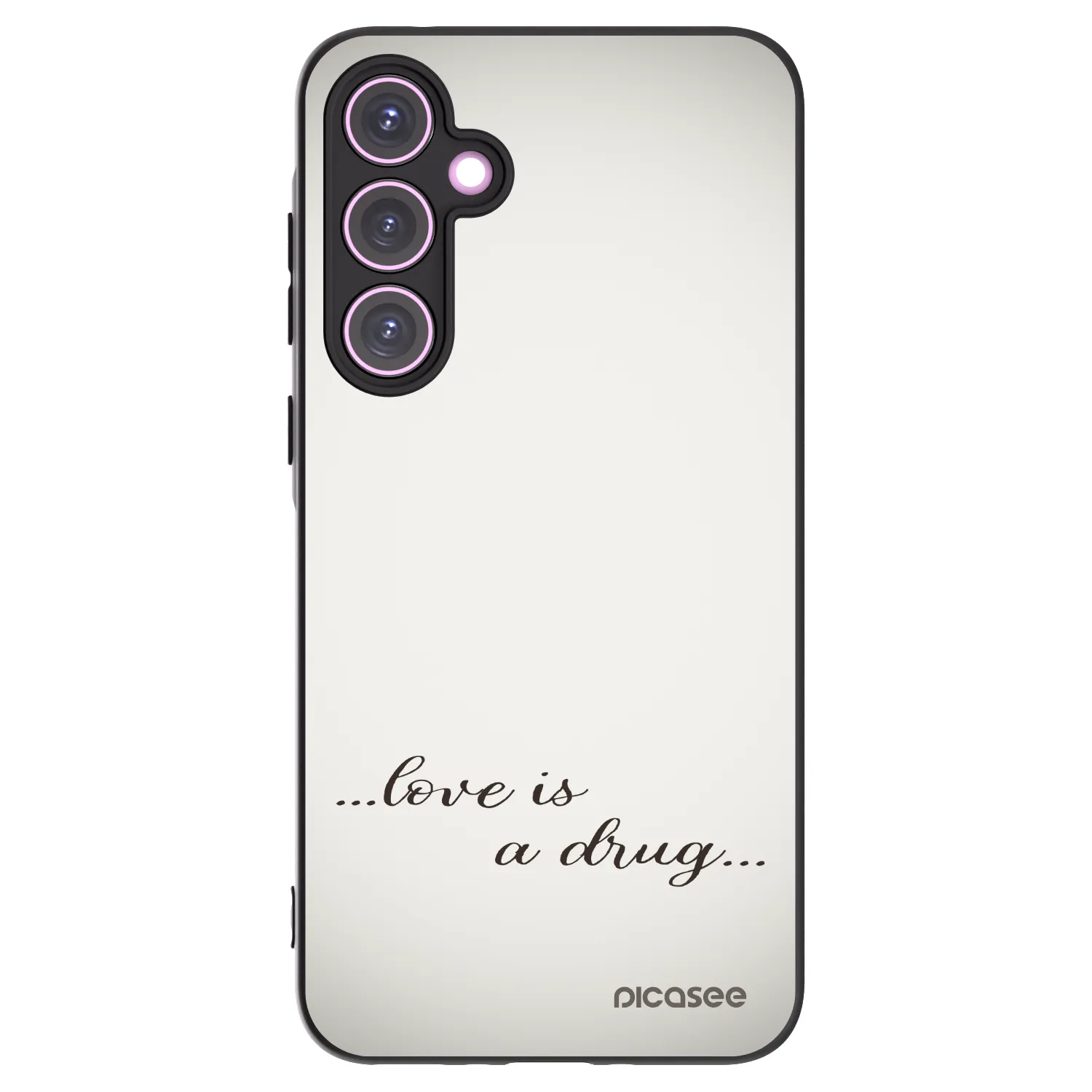 Picasee husă neagră din silicon pentru Samsung Galaxy A35 5G A356B - Love is a drug