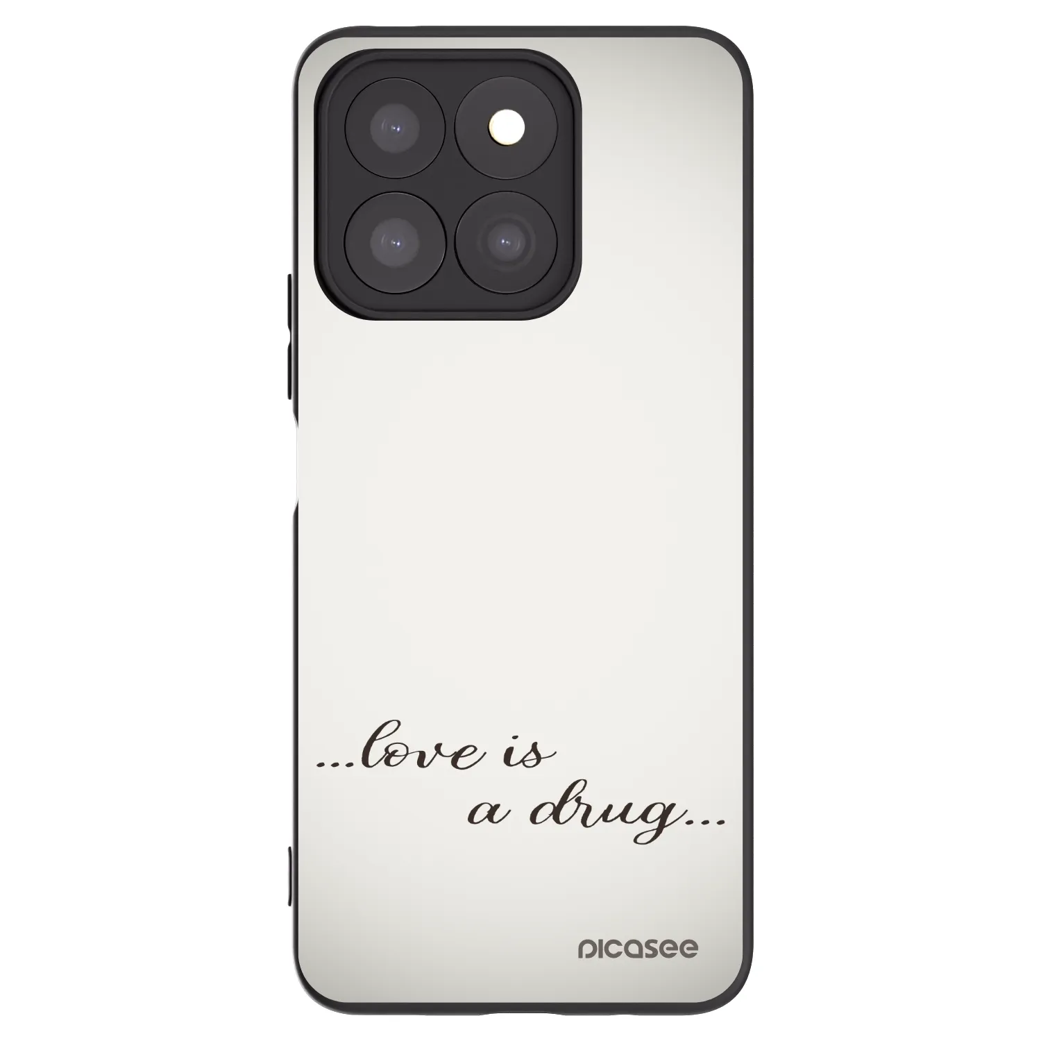 Picasee husă neagră din silicon pentru Honor X8b - Love is a drug