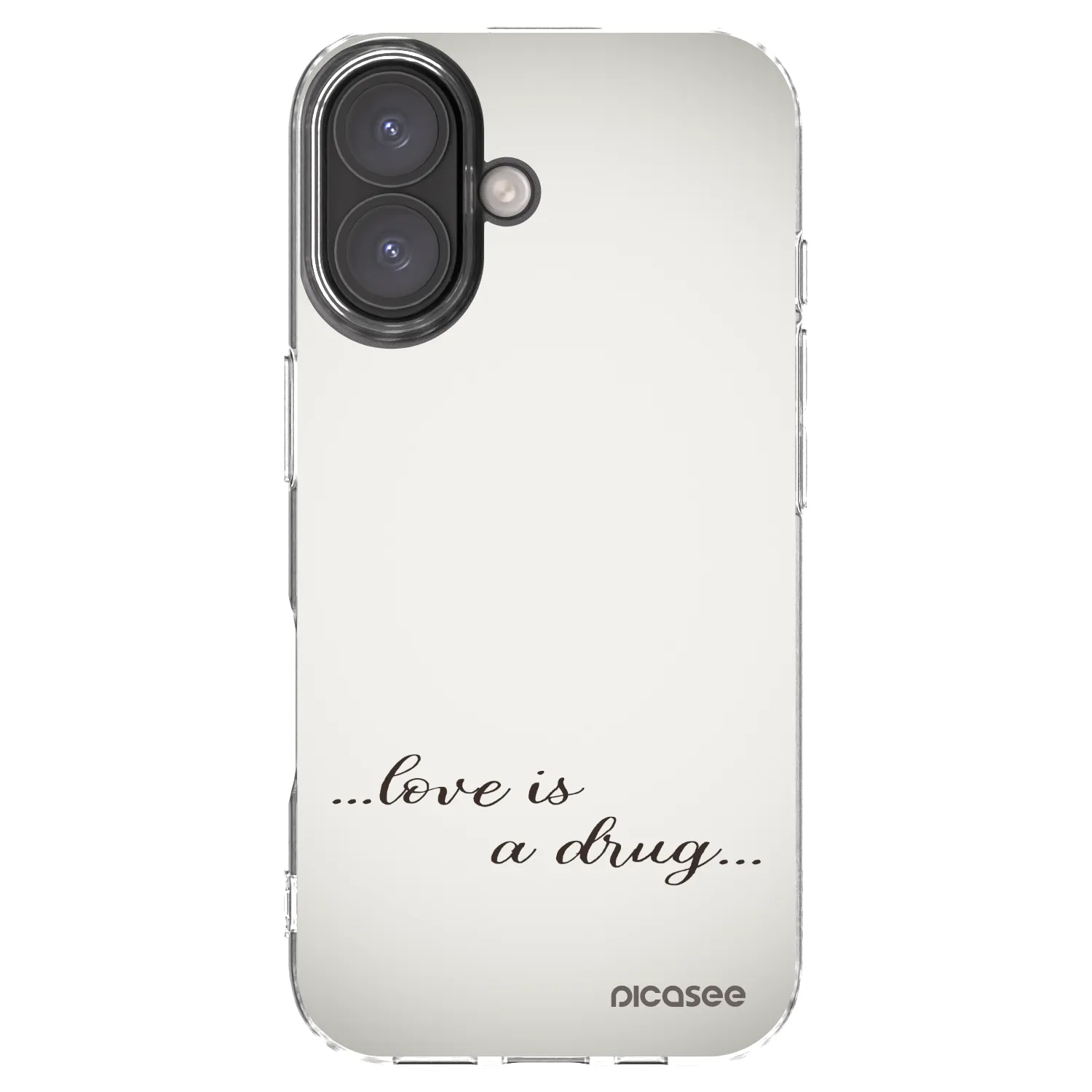 Picasee husă transparentă din silicon pentru Apple iPhone 16 - Love is a drug