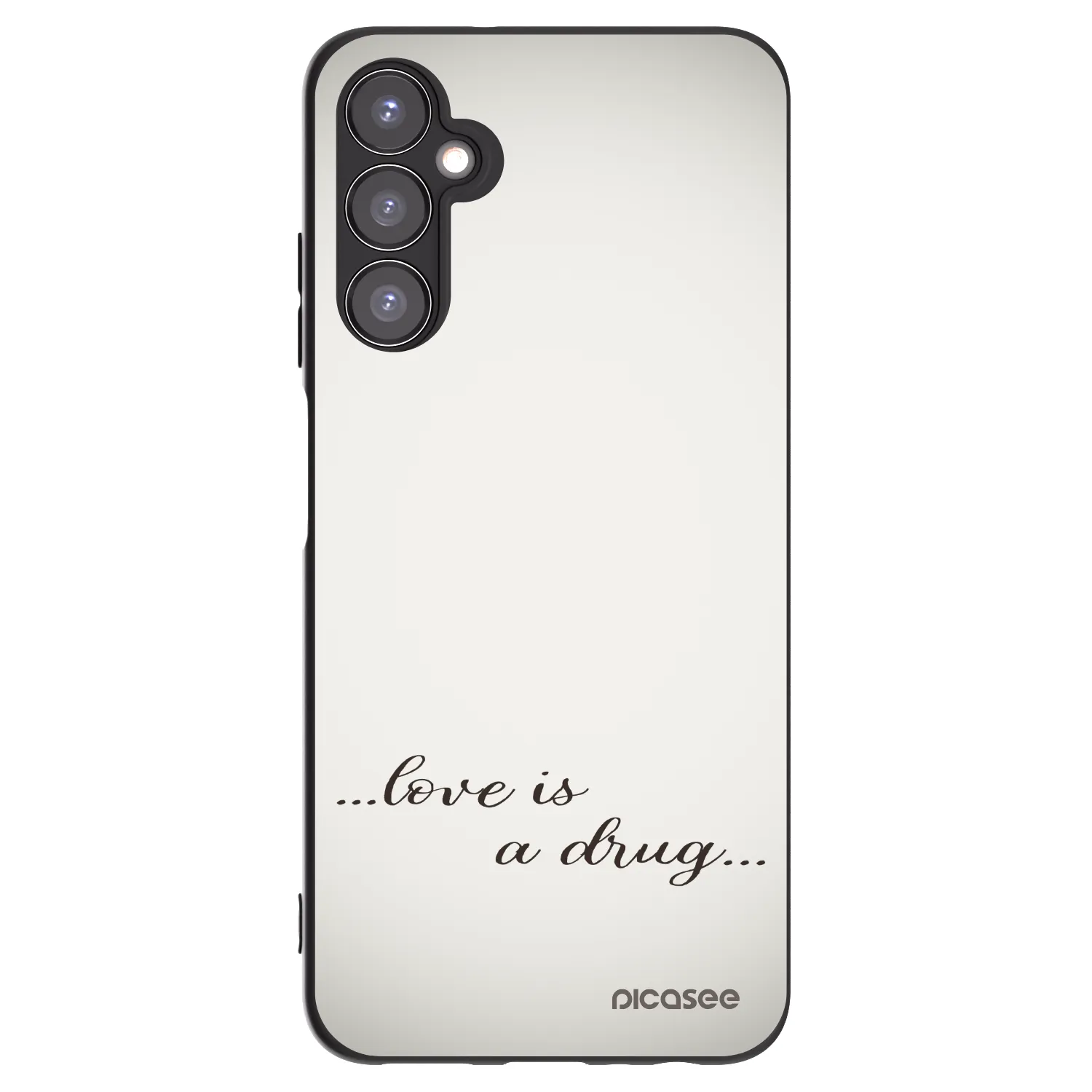 Picasee husă neagră din silicon pentru Samsung Galaxy A05s A057G - Love is a drug