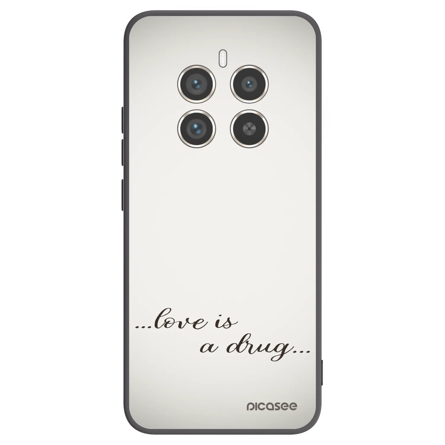 Picasee husă neagră din silicon pentru Realme 12 Pro 5G - Love is a drug