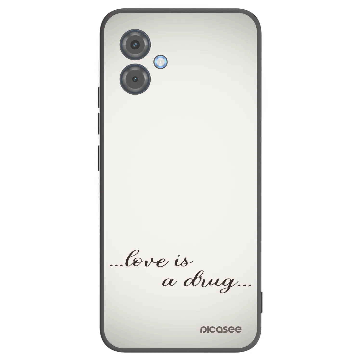 Picasee husă neagră din silicon pentru Motorola Moto G14 - Love is a drug