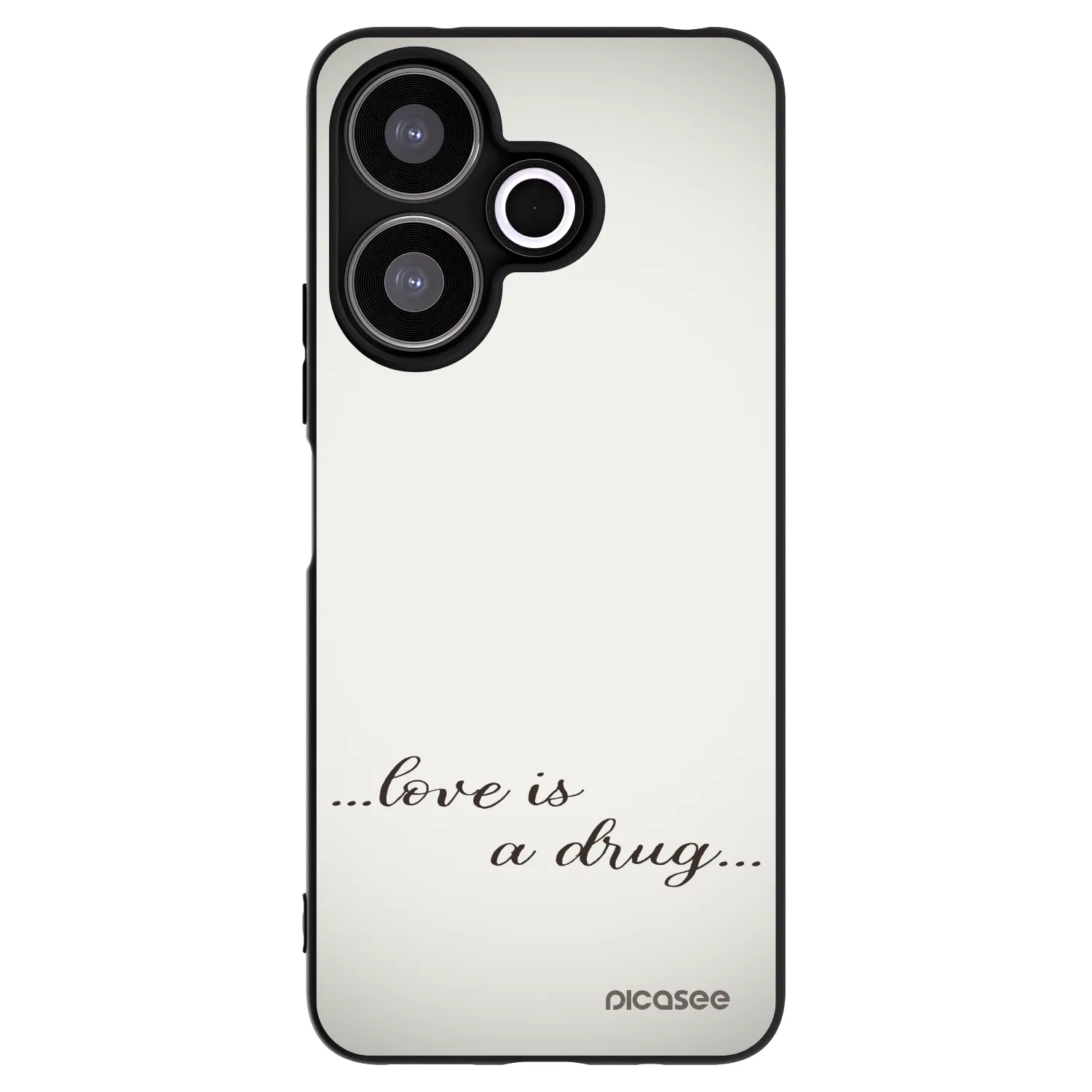 Picasee husă neagră din silicon pentru Xiaomi Redmi 13 4G - Love is a drug