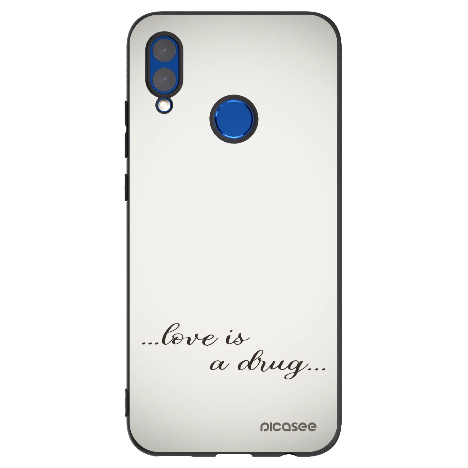Picasee husă neagră din silicon pentru Huawei P Smart 2019 - Love is a drug