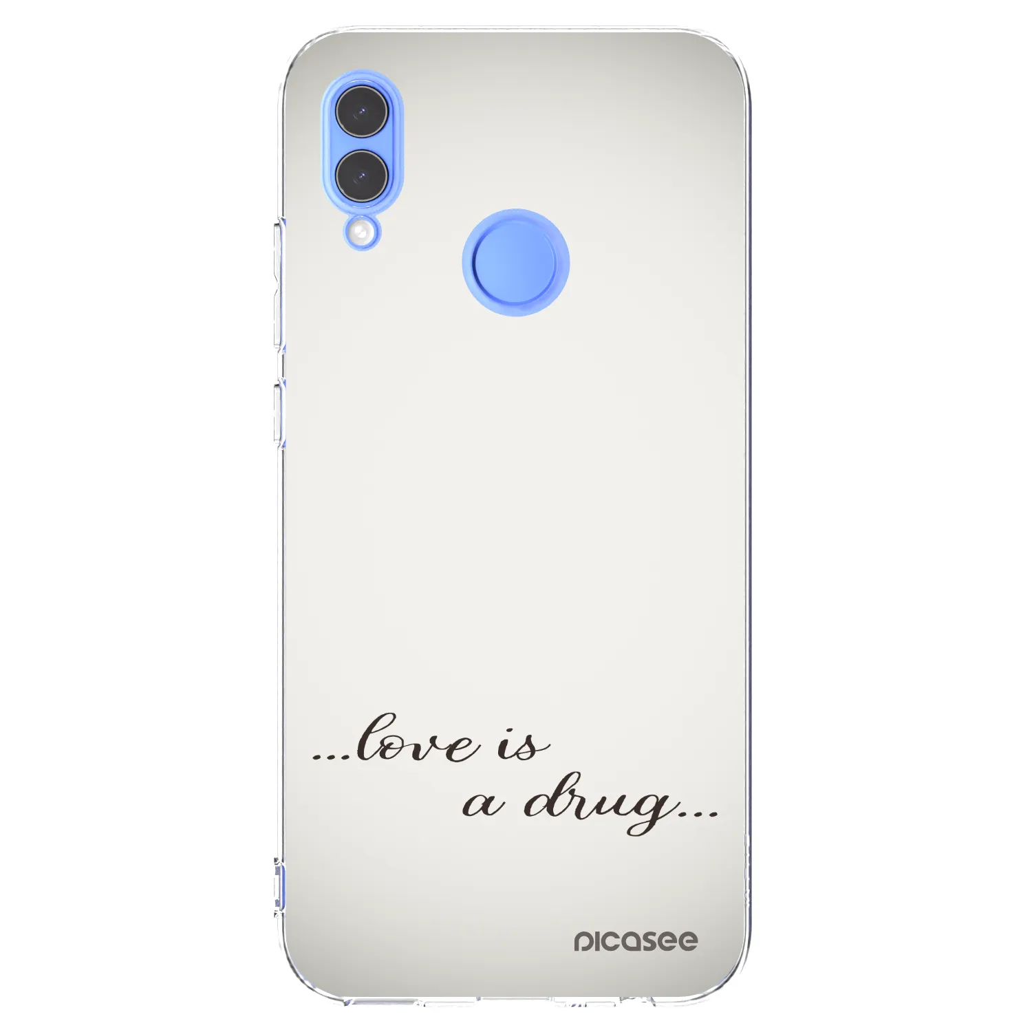 Picasee husă transparentă din silicon pentru Honor 10 Lite - Love is a drug