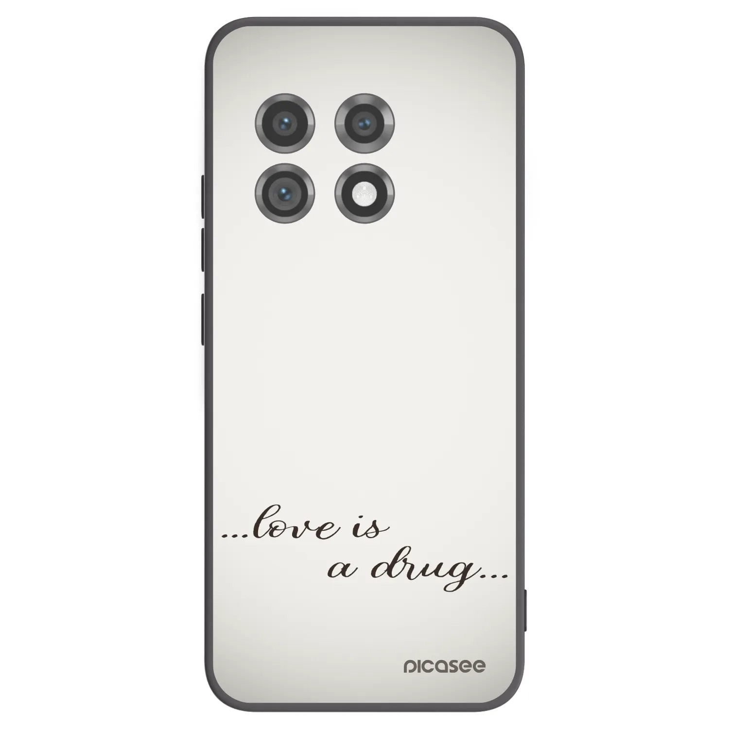 Picasee husă neagră din silicon pentru OnePlus 11 5G - Love is a drug