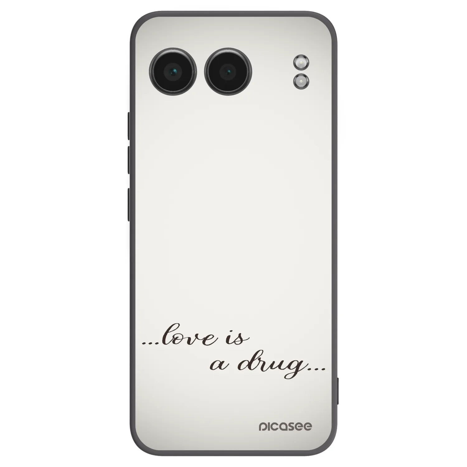 Picasee husă neagră din silicon pentru OnePlus Nord 4 - Love is a drug