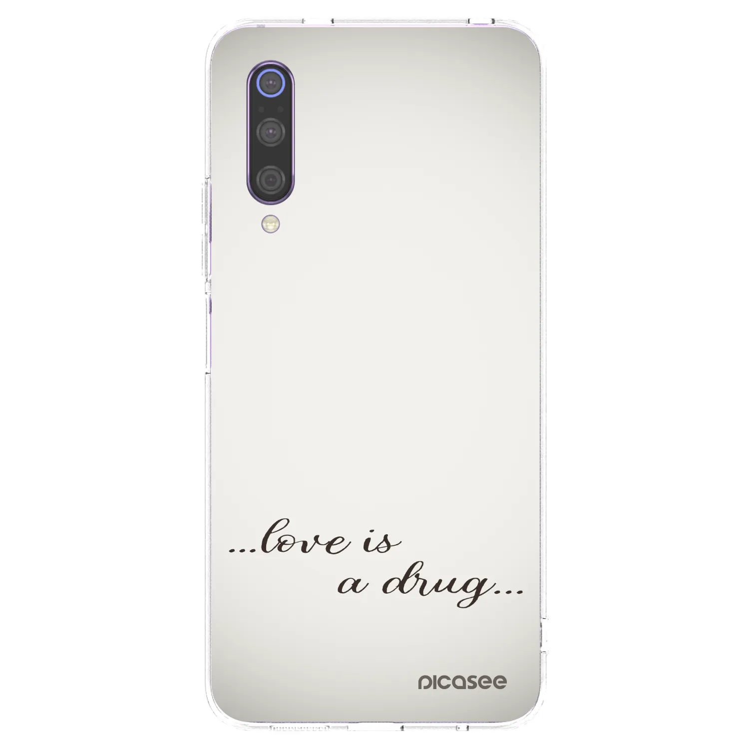 Picasee husă transparentă din silicon pentru Xiaomi Mi 9 - Love is a drug