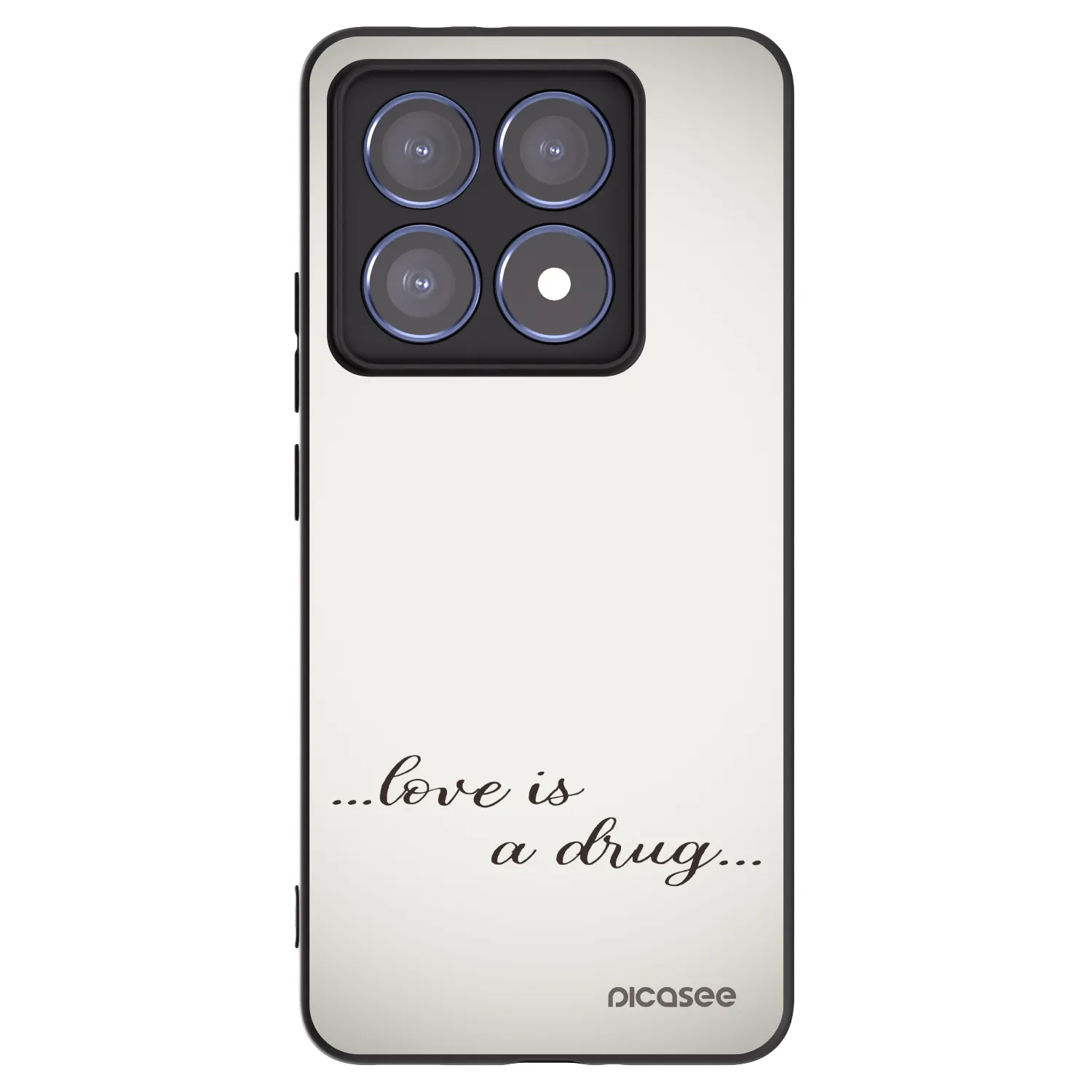 Picasee husă neagră din silicon pentru Xiaomi 14T Pro - Love is a drug
