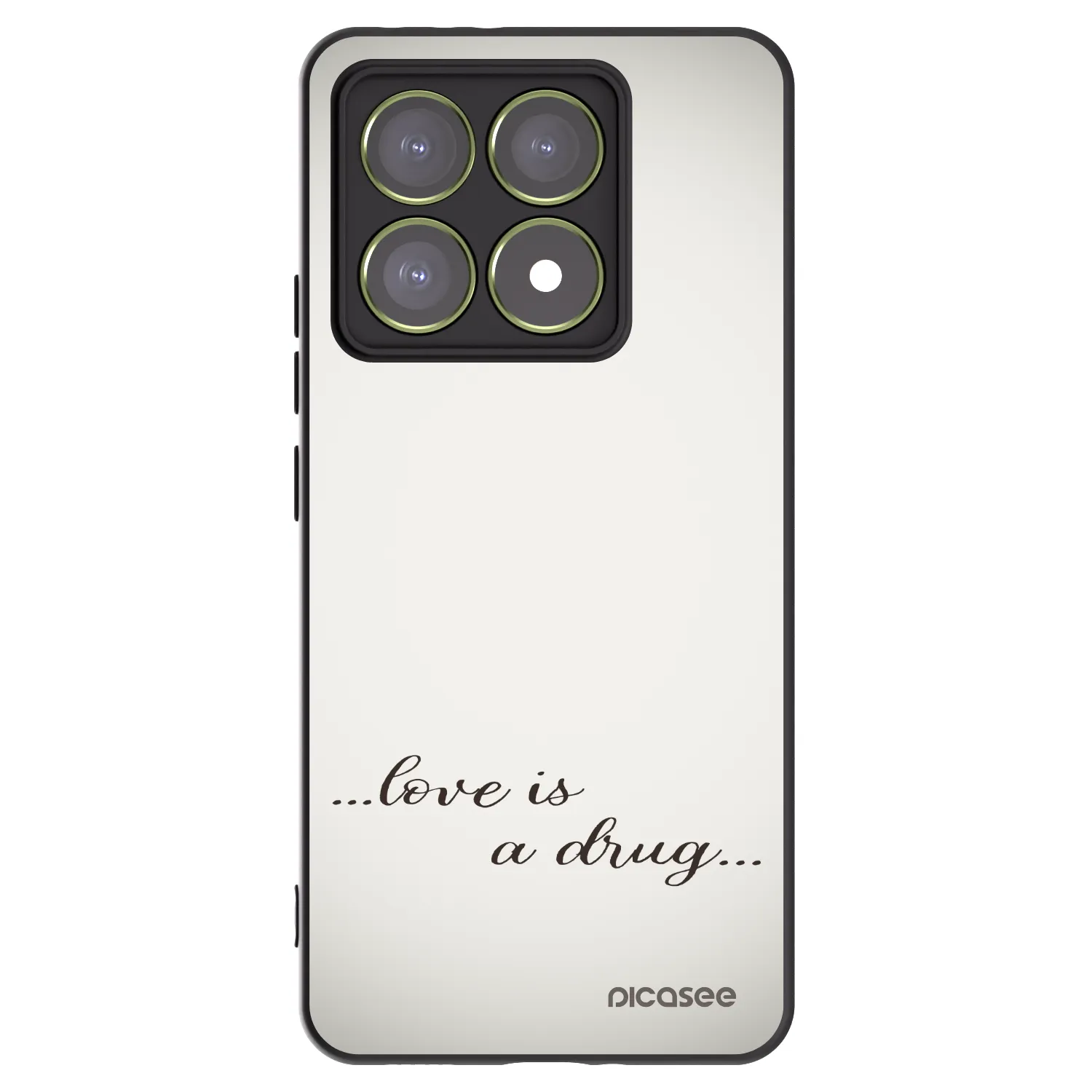 Picasee husă neagră din silicon pentru Xiaomi 14T - Love is a drug