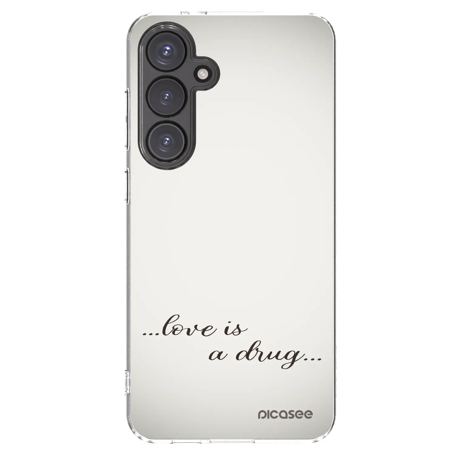 Picasee husă transparentă din silicon pentru Samsung Galaxy S24 FE S721B - Love is a drug