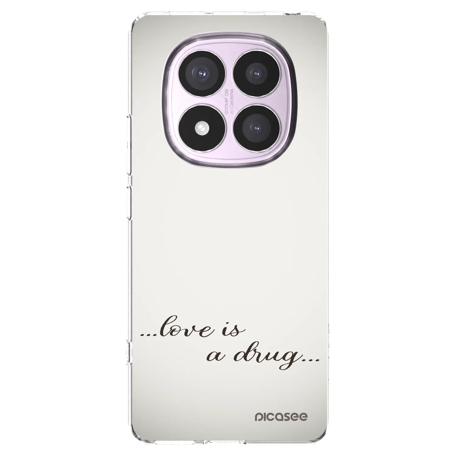 Picasee husă transparentă din silicon pentru Xiaomi Redmi Note 14 Pro 5G - Love is a drug