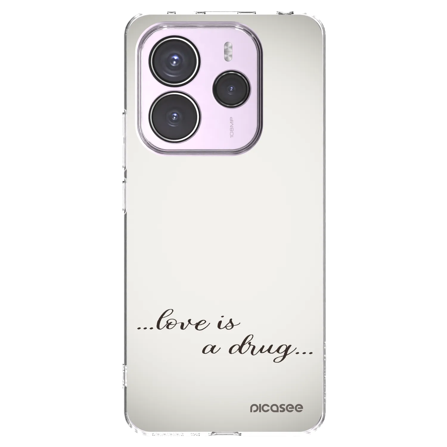 Picasee husă transparentă din silicon pentru Xiaomi Redmi Note 14 5G - Love is a drug