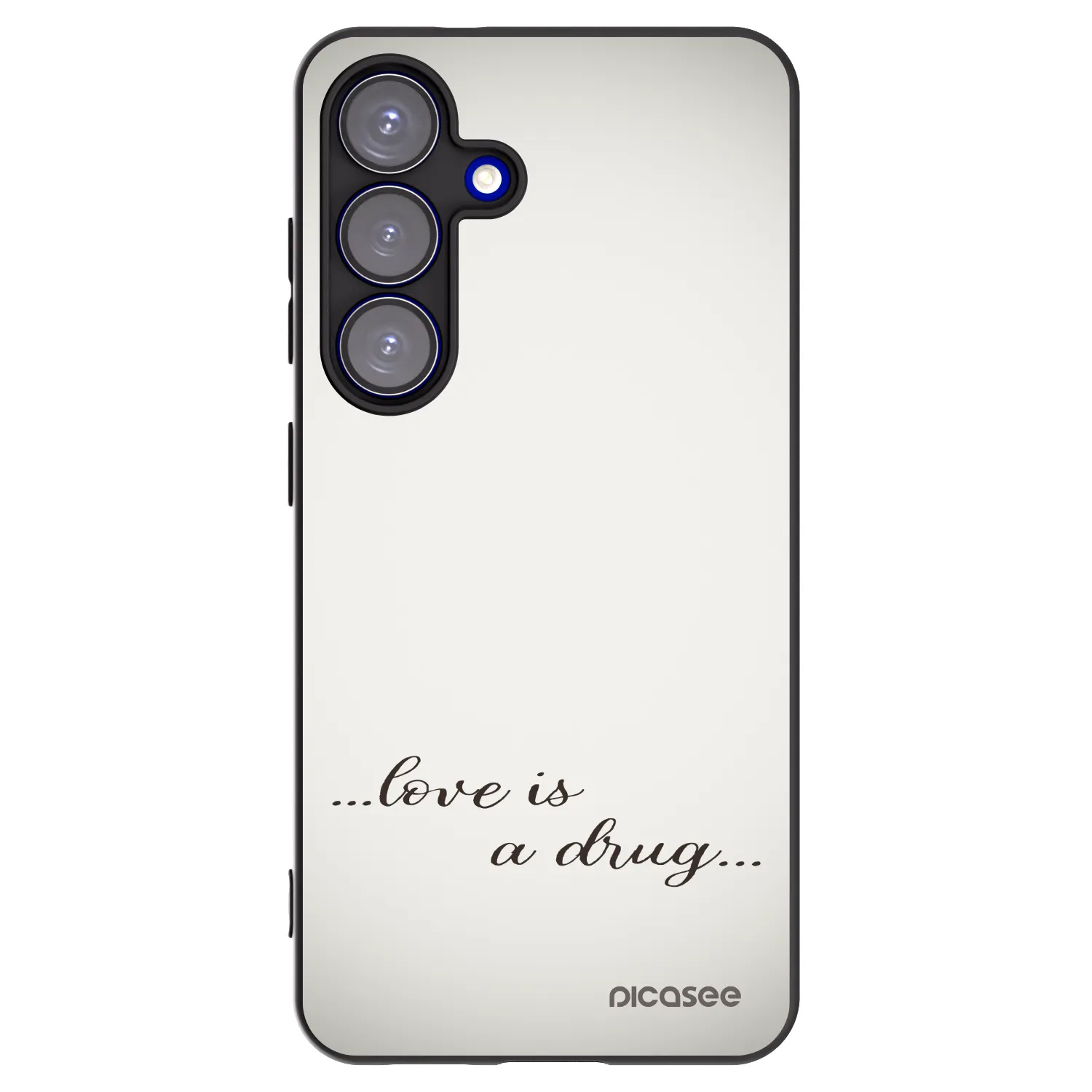 Picasee husă neagră din silicon pentru Samsung Galaxy S25 5G - Love is a drug
