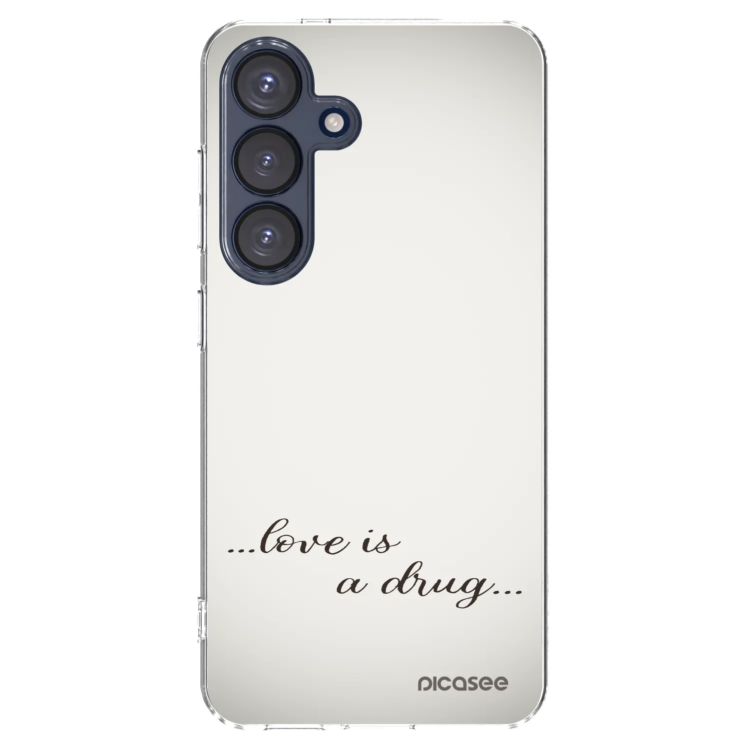 Picasee husă transparentă din silicon pentru Samsung Galaxy S25 5G - Love is a drug