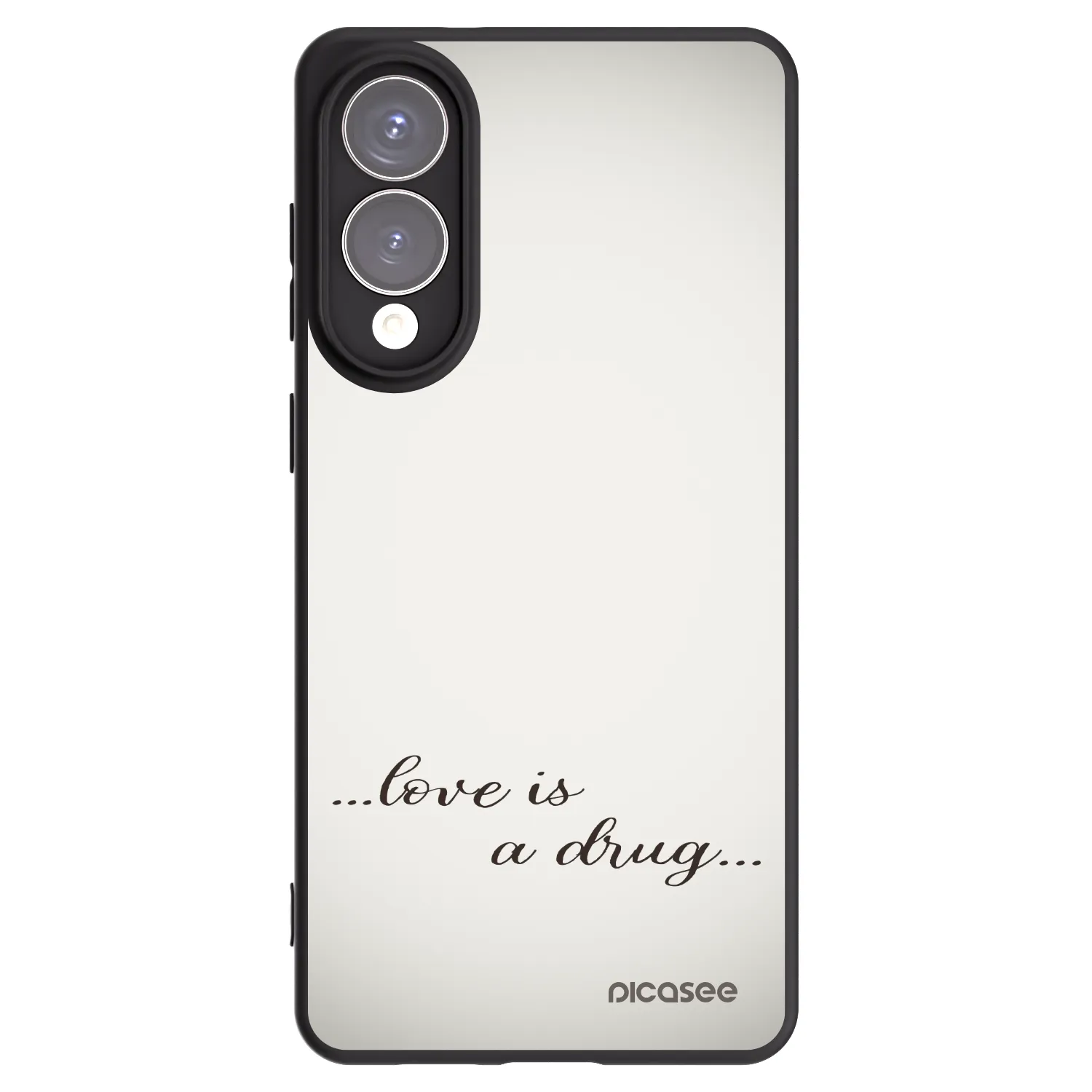 Picasee husă neagră din silicon pentru Samsung Galaxy S25 Edge 5G - Love is a drug
