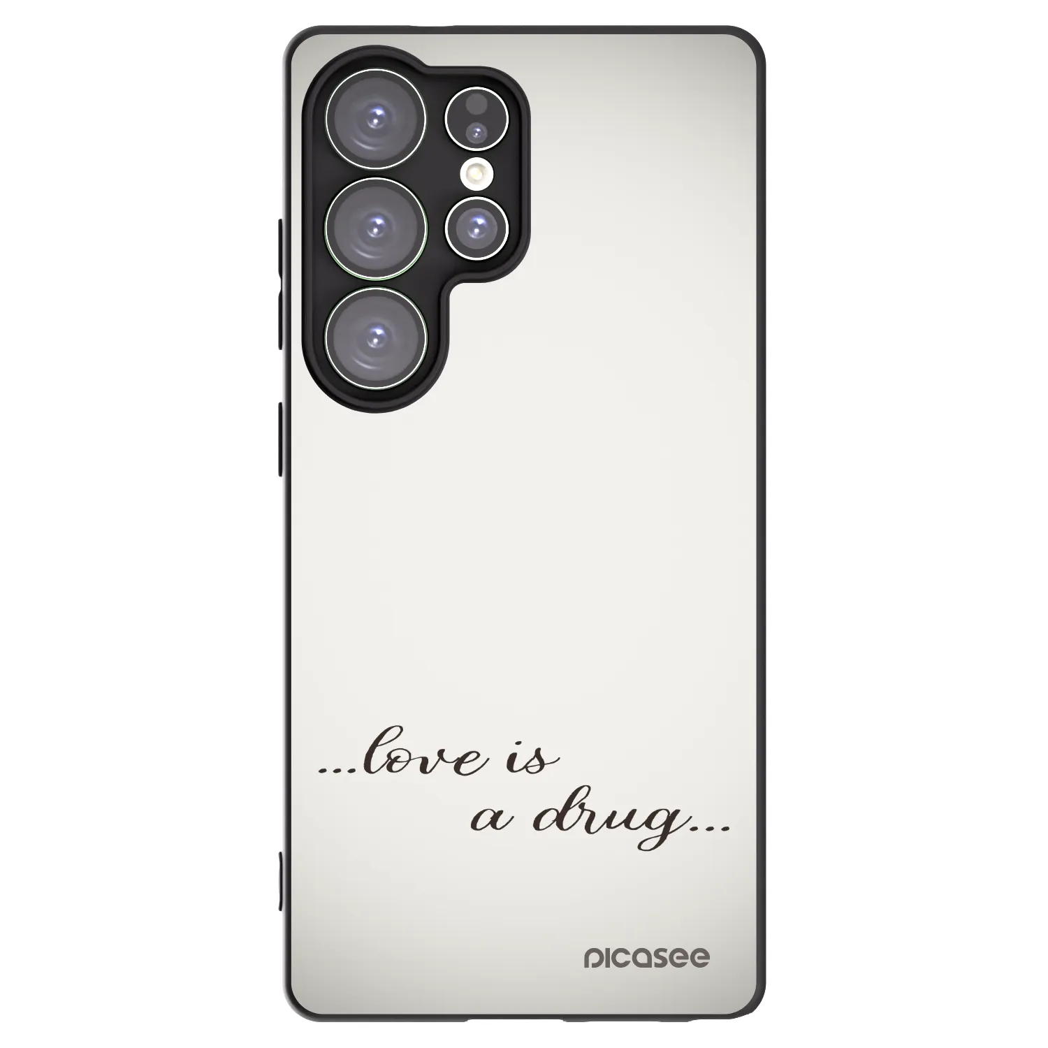 Picasee husă neagră din silicon pentru Samsung Galaxy S25 Ultra 5G - Love is a drug