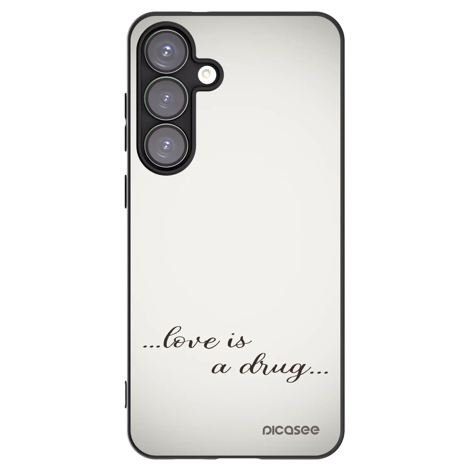 Picasee husă neagră din silicon pentru Samsung Galaxy S25+ 5G - Love is a drug