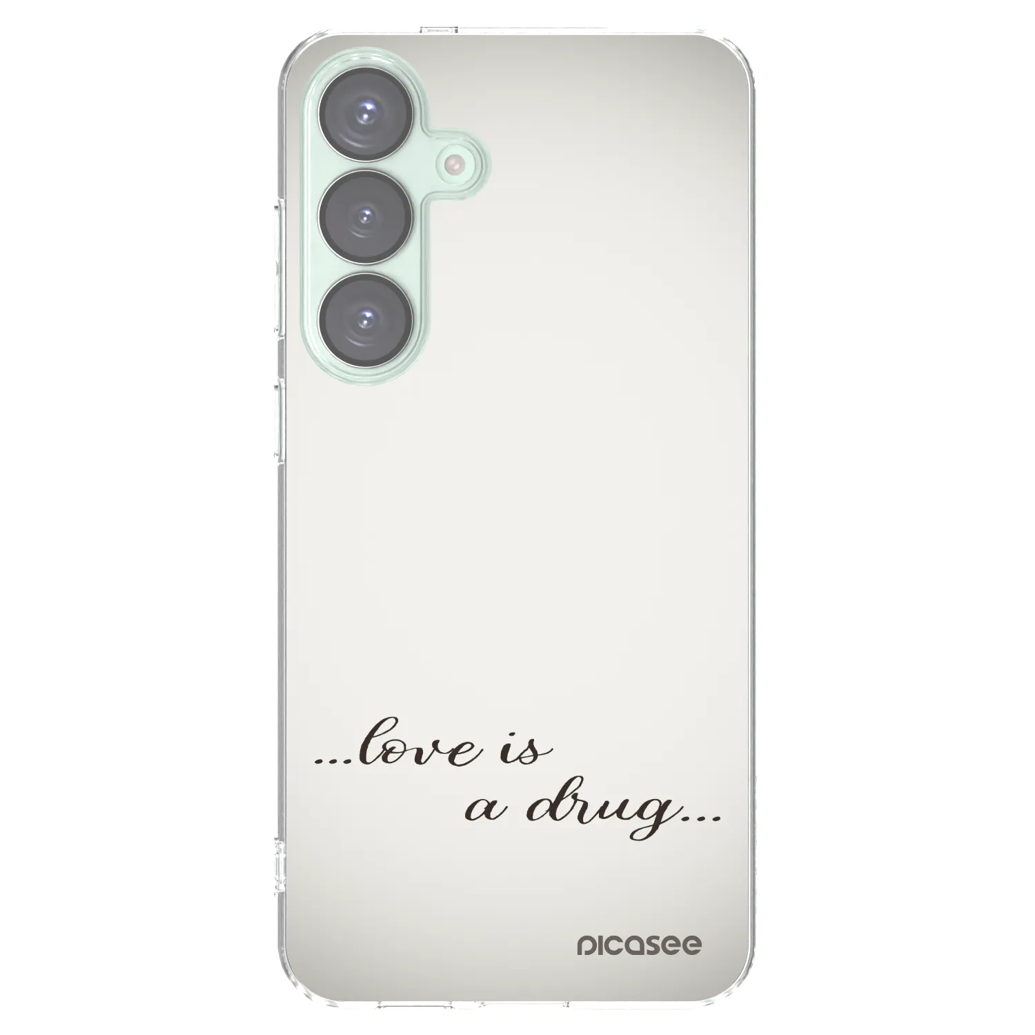 Picasee husă transparentă din silicon pentru Samsung Galaxy S25+ 5G - Love is a drug