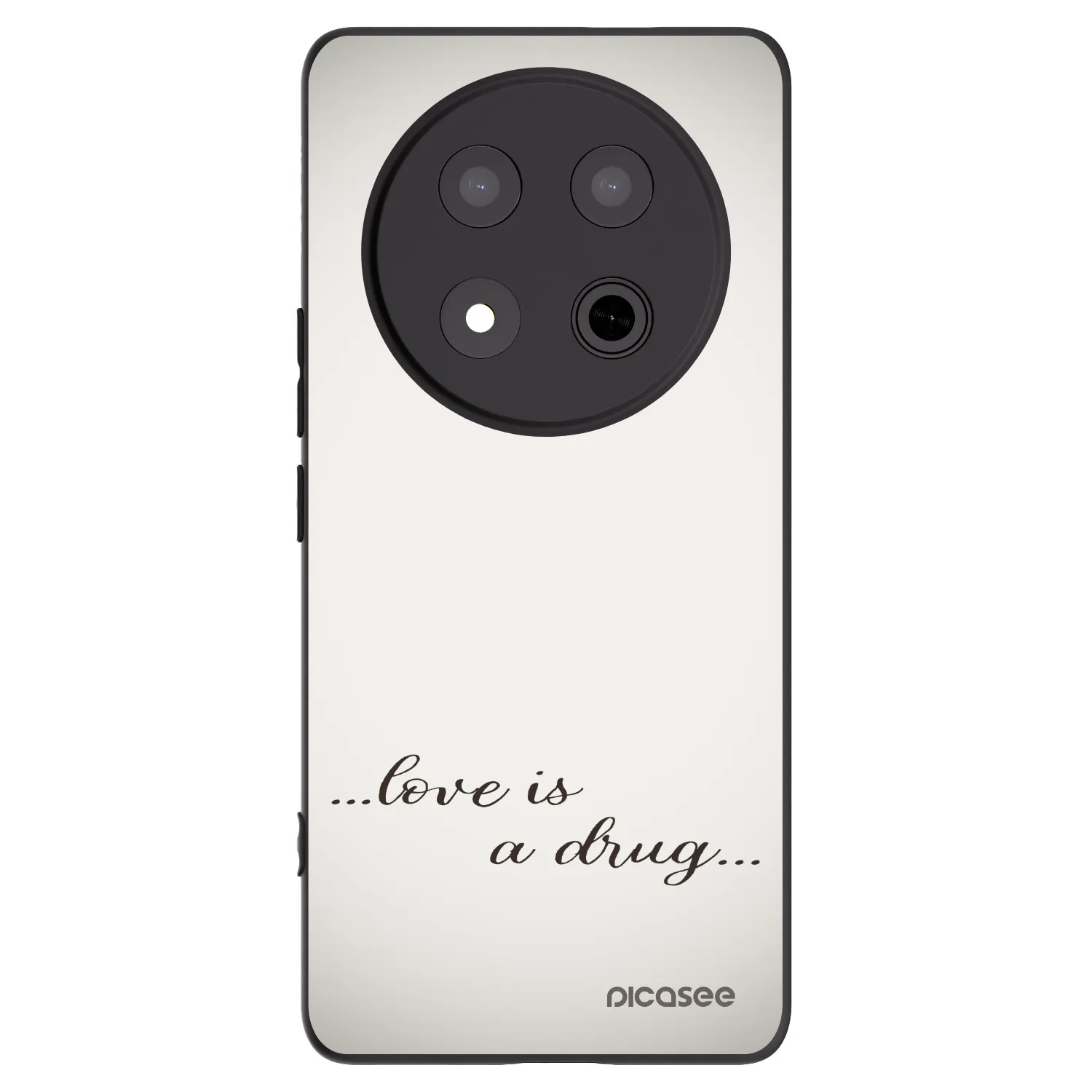Picasee husă neagră din silicon pentru Honor Magic7 Lite 5G - Love is a drug