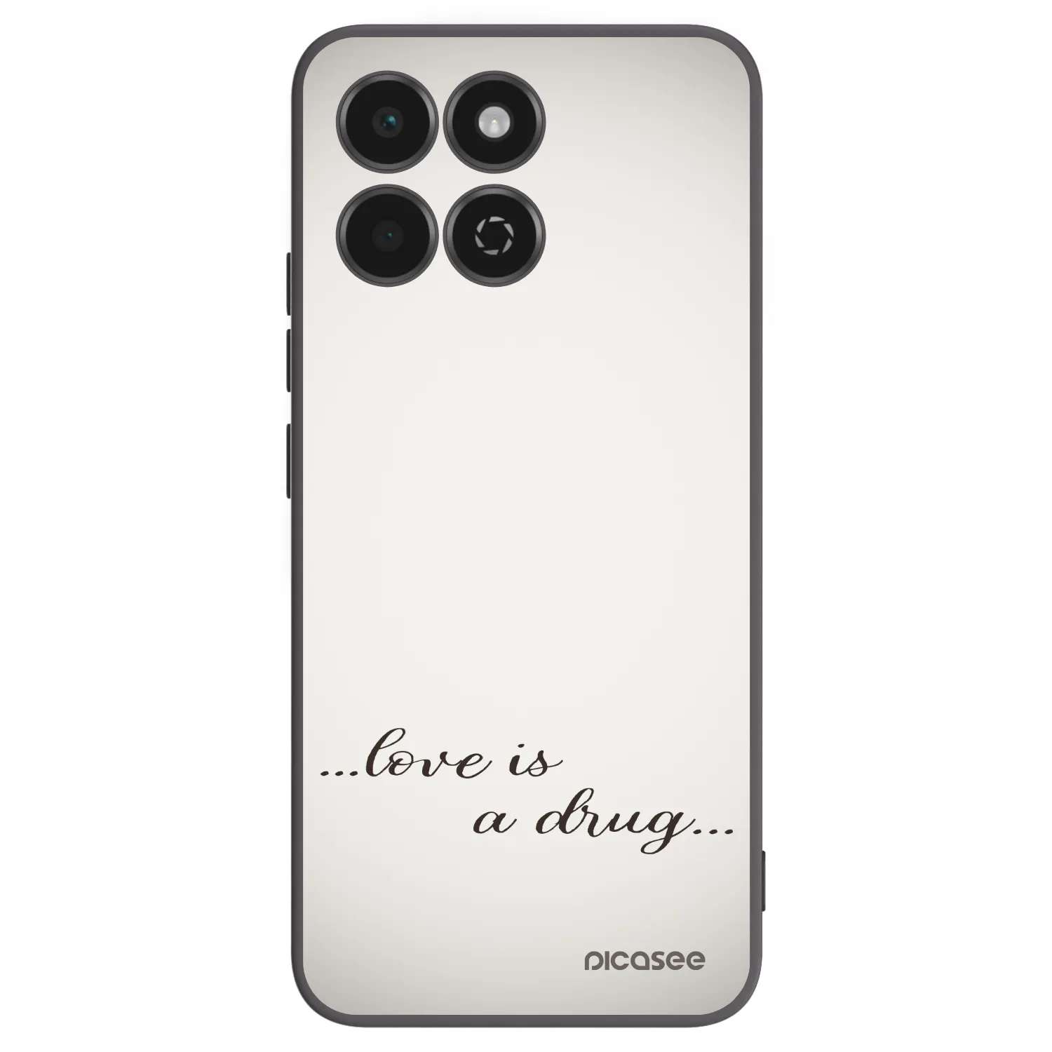 Picasee husă neagră din silicon pentru Honor 200 Smart 5G - Love is a drug